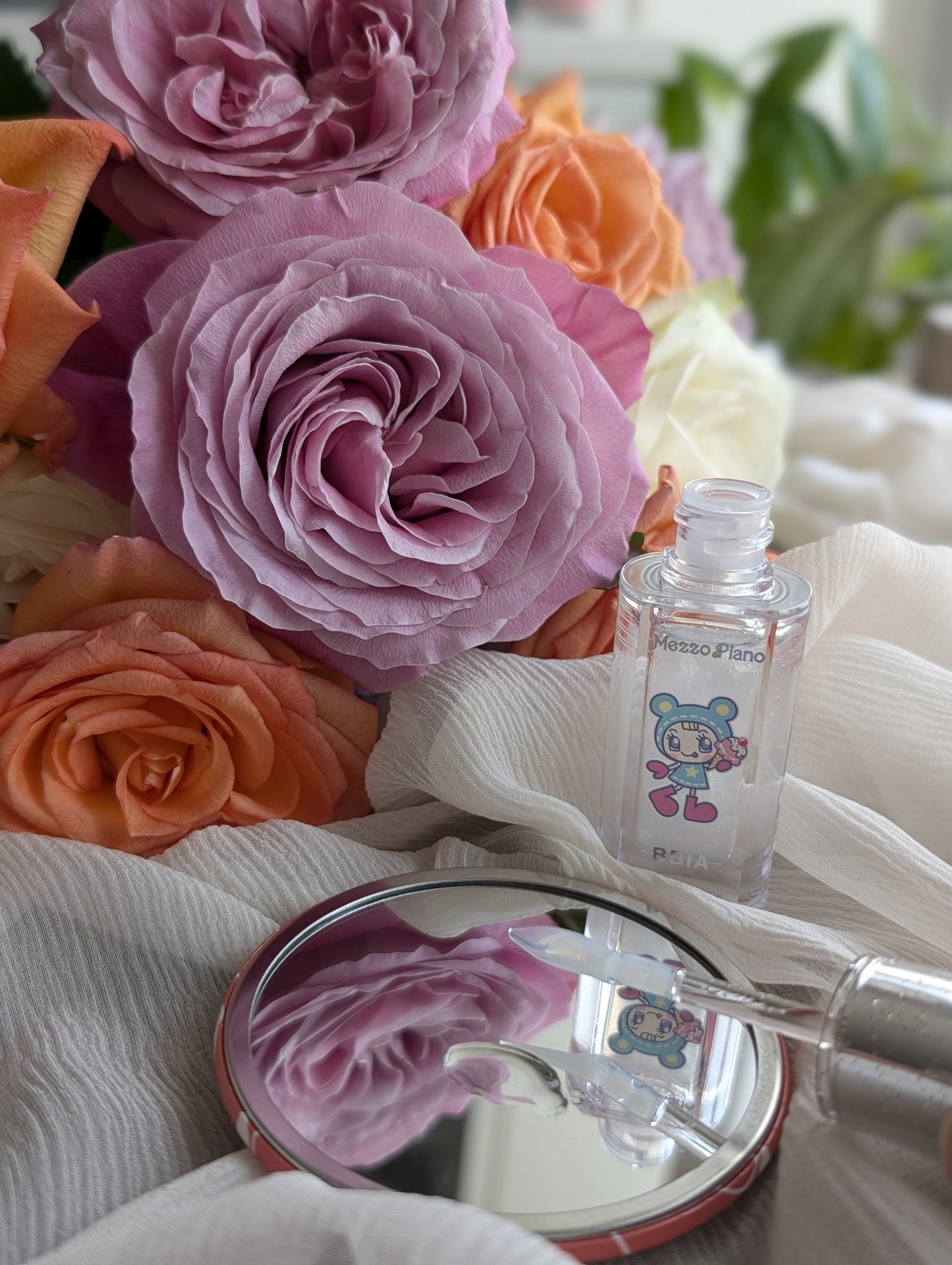 ローグロス 01 クリスタル・ロー（ピアー×メゾ ピアノエディション）/BBIA/リップグロスを使ったクチコミ（1枚目）