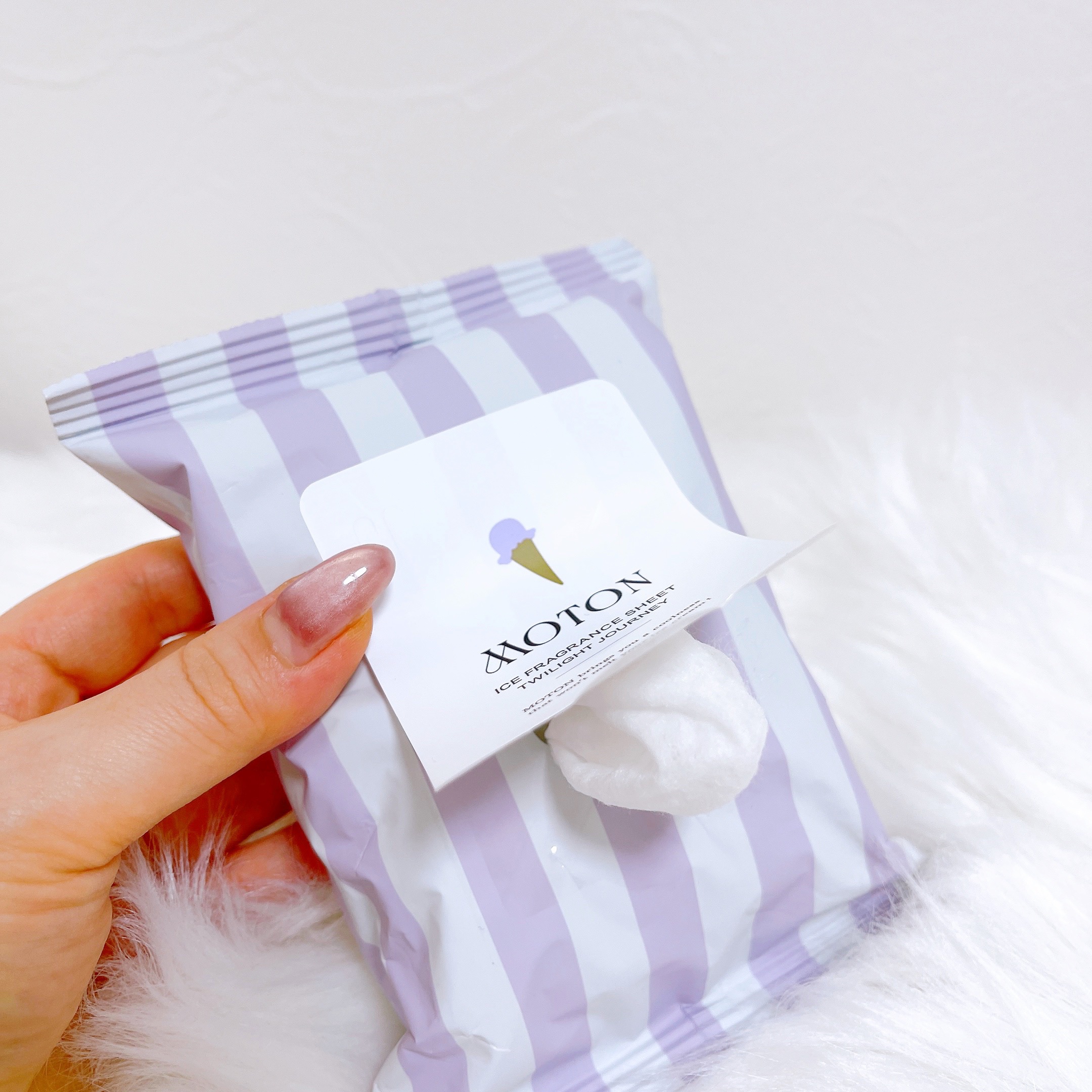 アイスフレグランスシート TWILIGHT JOURNEY/MOTON/ボディシートを使ったクチコミ（2枚目）