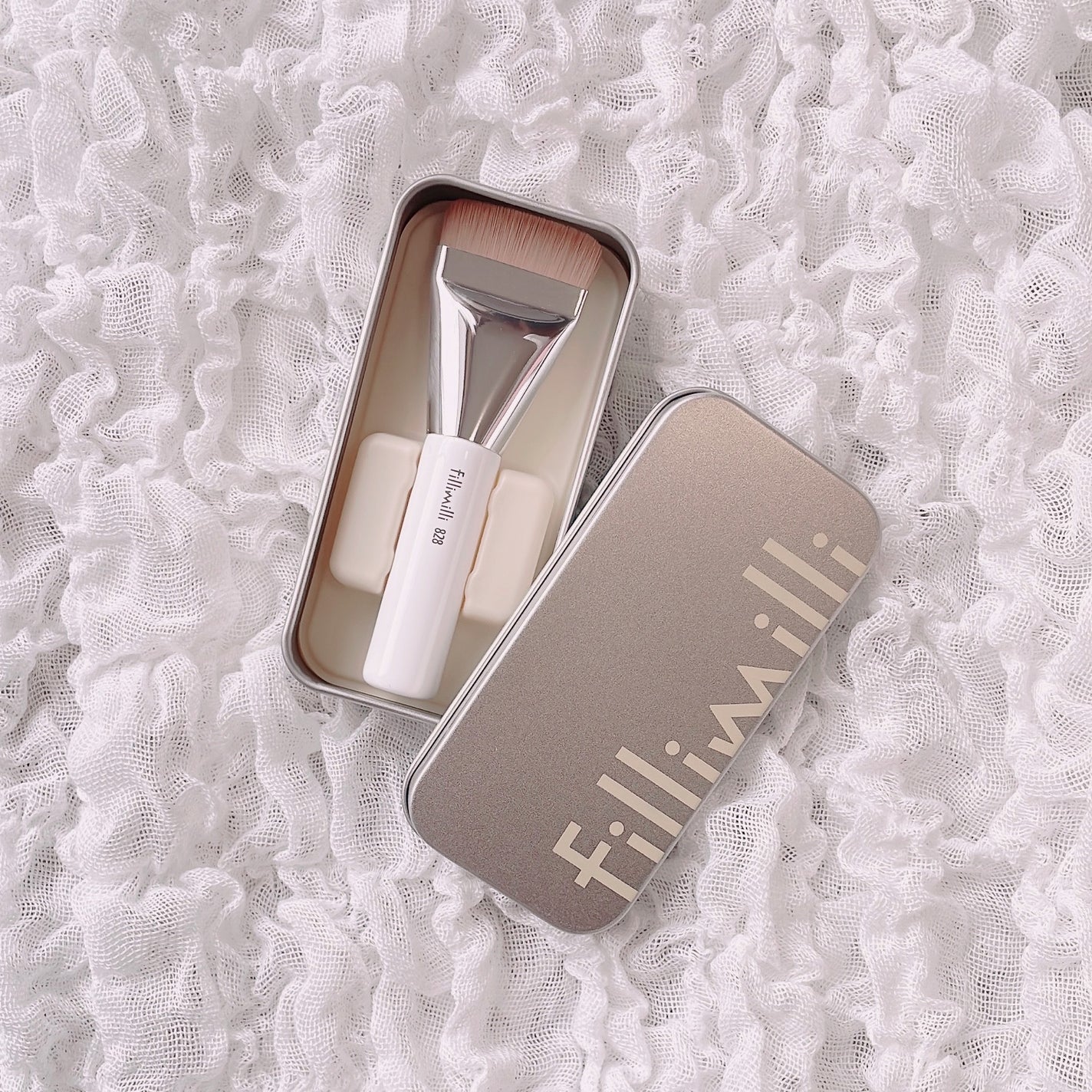 ミニスパチュラブラシ 828/fillimilli/メイクブラシを使ったクチコミ(5枚目)