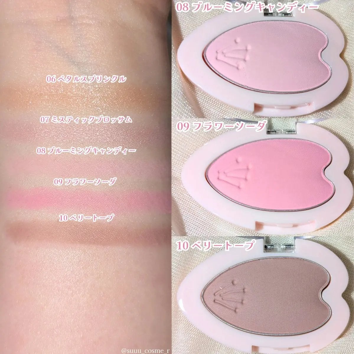 ブルーミングシングルシャドウ/dasique/単色アイシャドウを使ったクチコミ(3枚目)