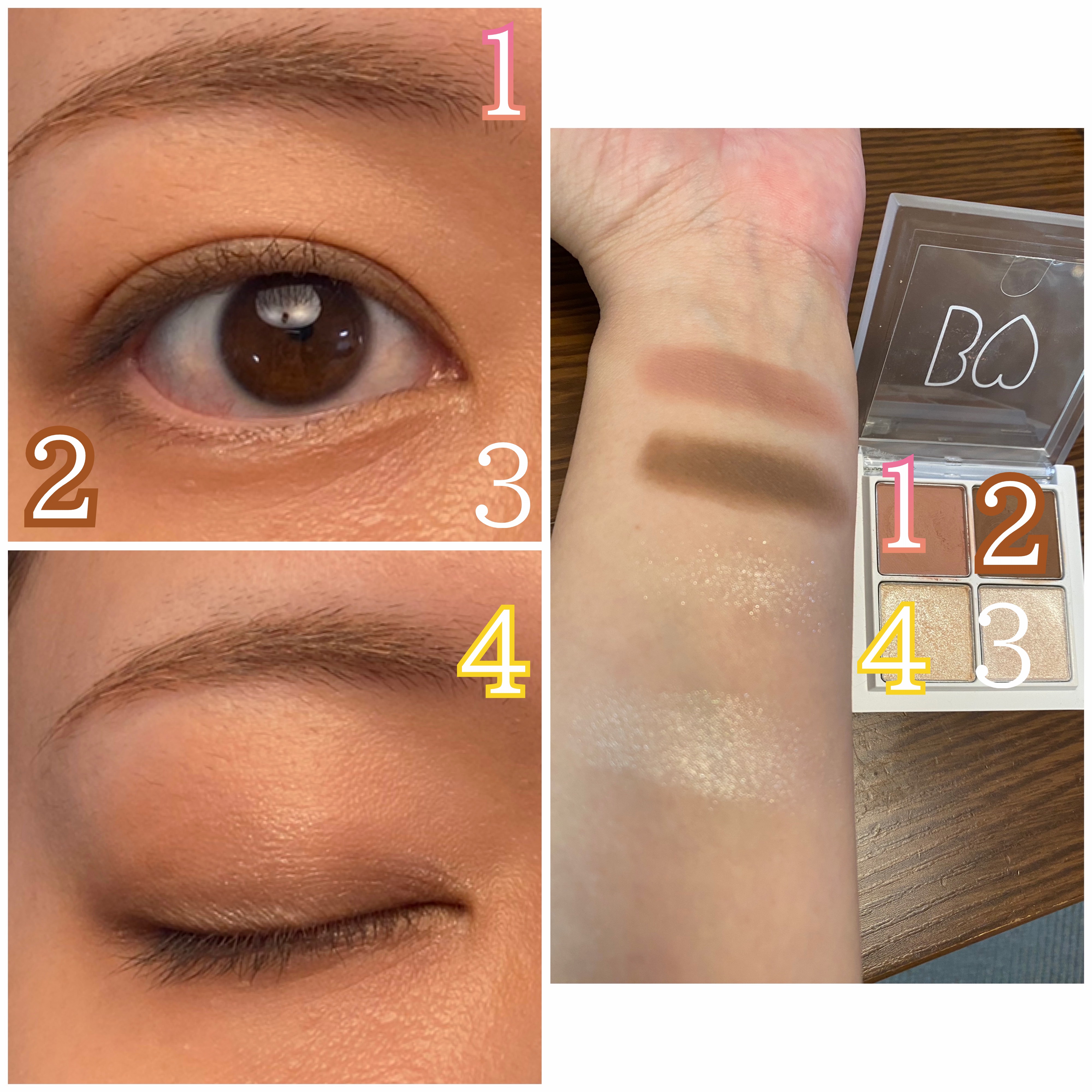 THE アイパレR/b idol/アイシャドウパレットを使ったクチコミ（2枚目）