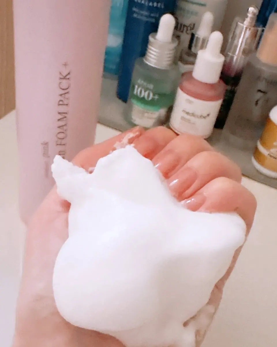 ピンク炭酸フォームパックプラス/プラスキレイ/洗い流すパック・マスクを使ったクチコミ(1枚目)