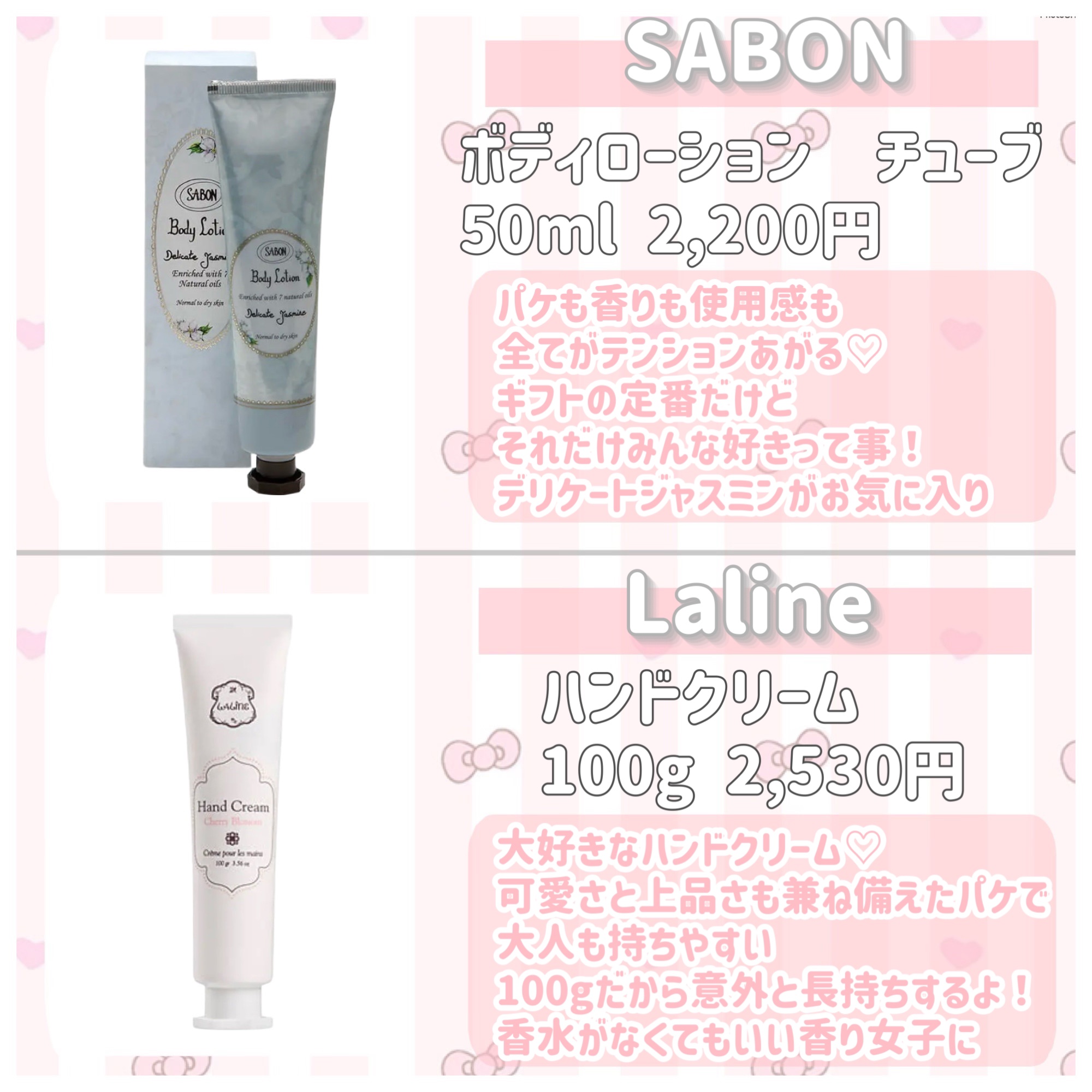 ハンドクリーム チェリーブロッサム 100g/Laline/ハンドクリームを使ったクチコミ（3枚目）