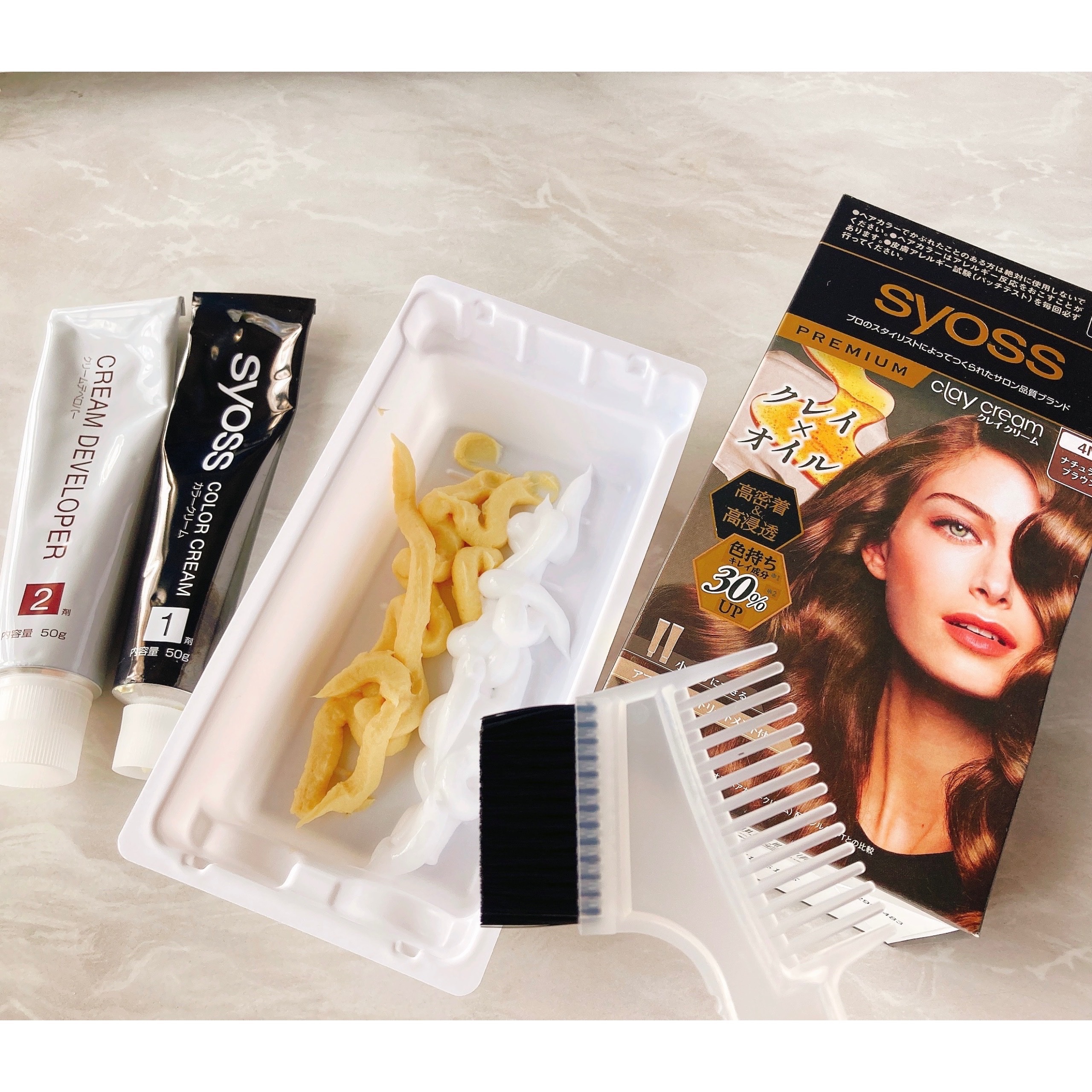 クレイクリーム/サイオス/ヘアカラーを使ったクチコミ（2枚目）