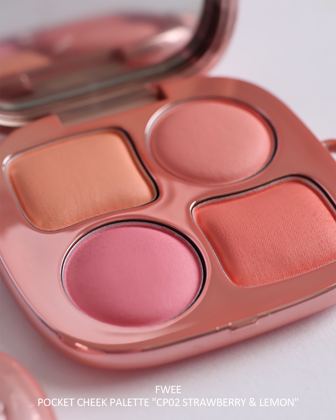 フィー ポケットチークパレット CP02 ストロベリー＆レモン/fwee/ジェル・クリームチークを使ったクチコミ（2枚目）