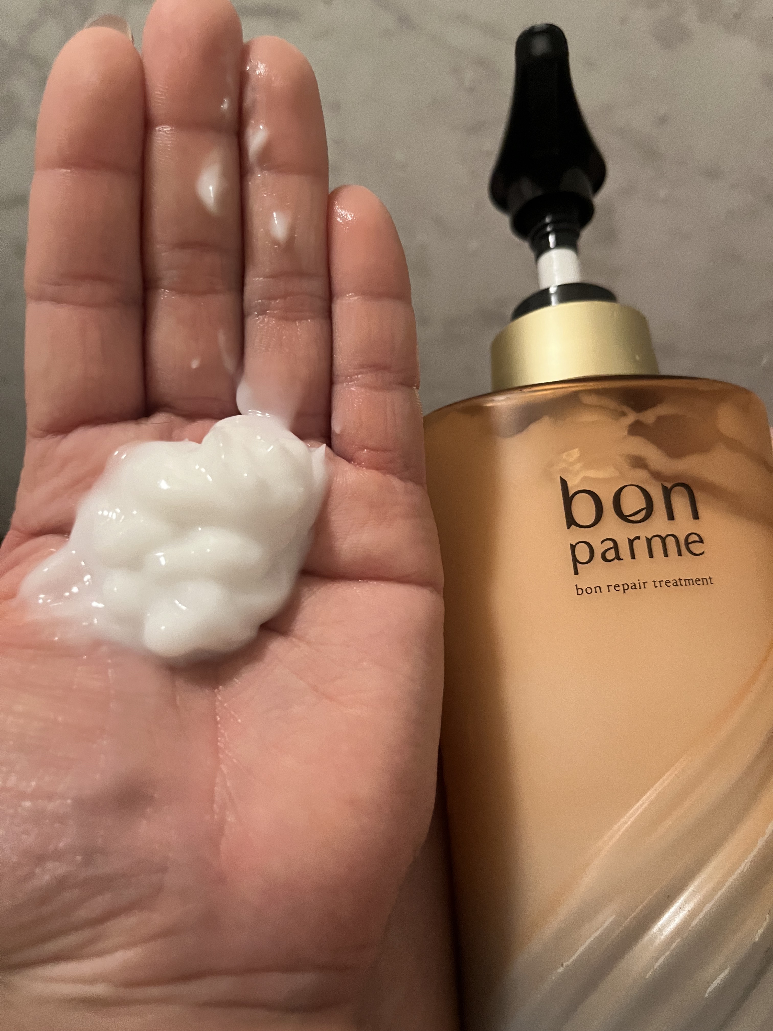 ボンリペア シャンプー/トリートメント ボンリペアトリートメント/ボトル/bonparme/シャンプー・コンディショナーを使ったクチコミ（1枚目）