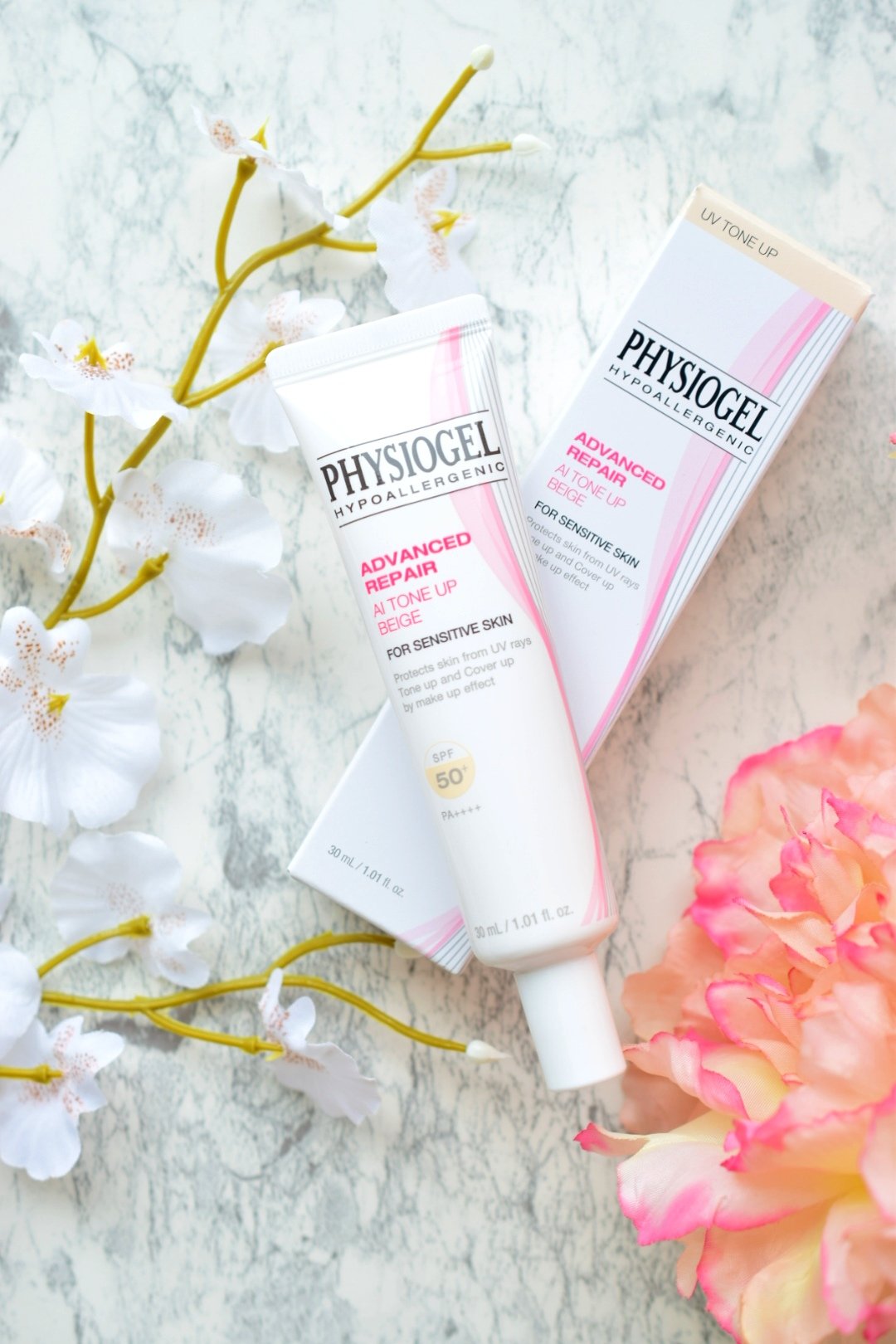 アドバンスドリペア　ＡＩトーンアップ　ベージュ/PHYSIOGEL/日焼け止めクリームを使ったクチコミ（1枚目）