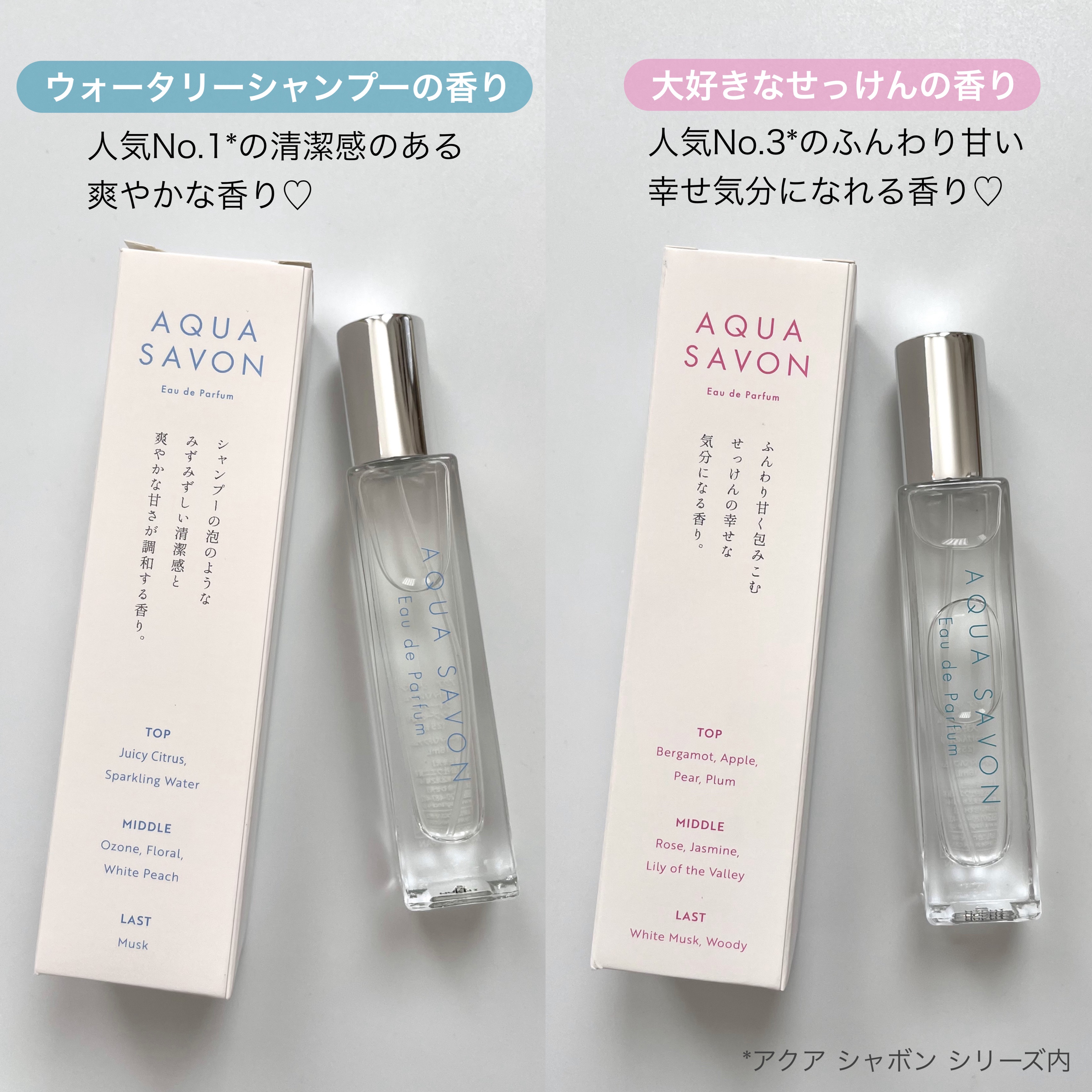 アクア　シャボン　オードパルファム　ウォータリーシャンプーの香り/アクアシャボン/香水(メンズ)を使ったクチコミ（3枚目）