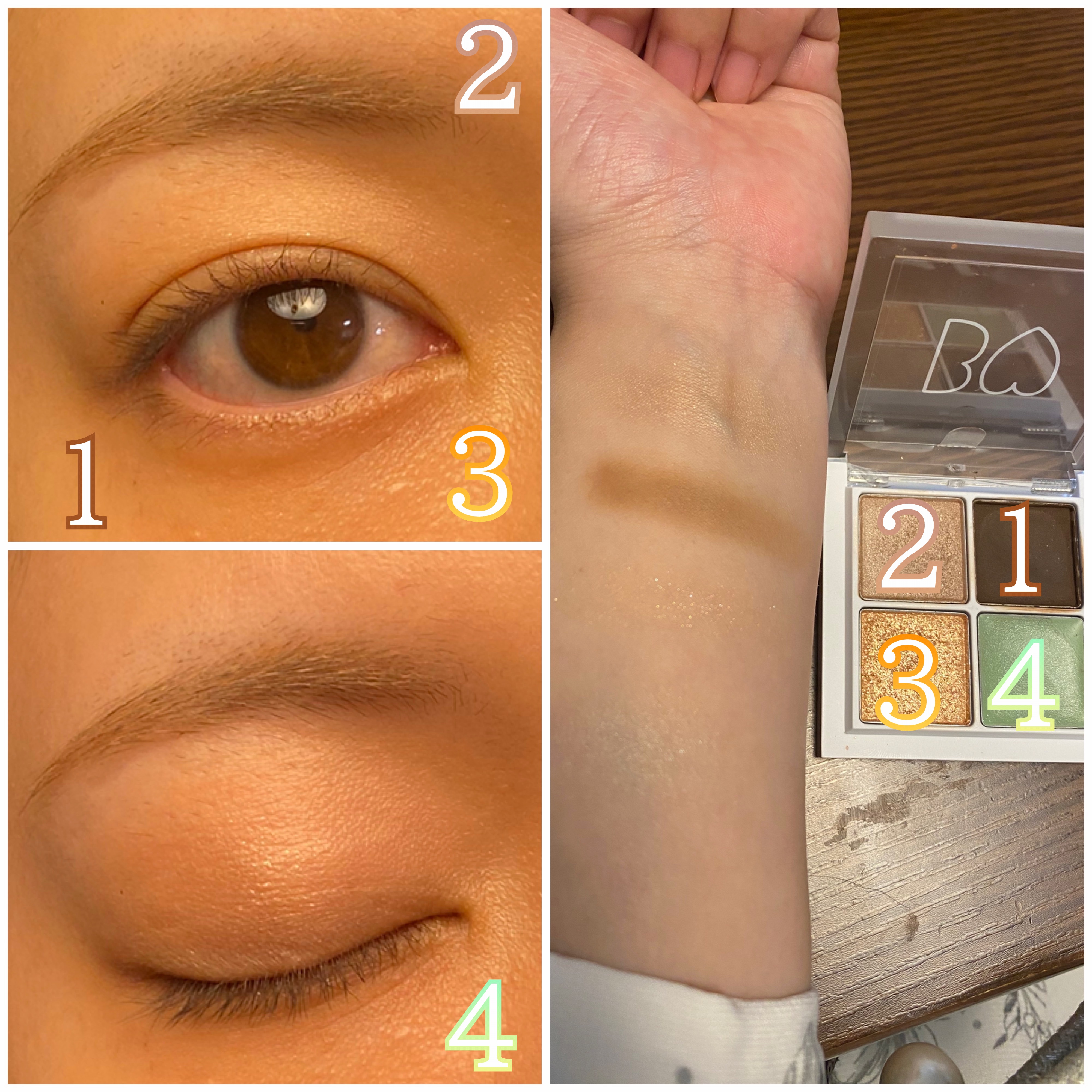 THE アイパレR/b idol/アイシャドウパレットを使ったクチコミ（2枚目）