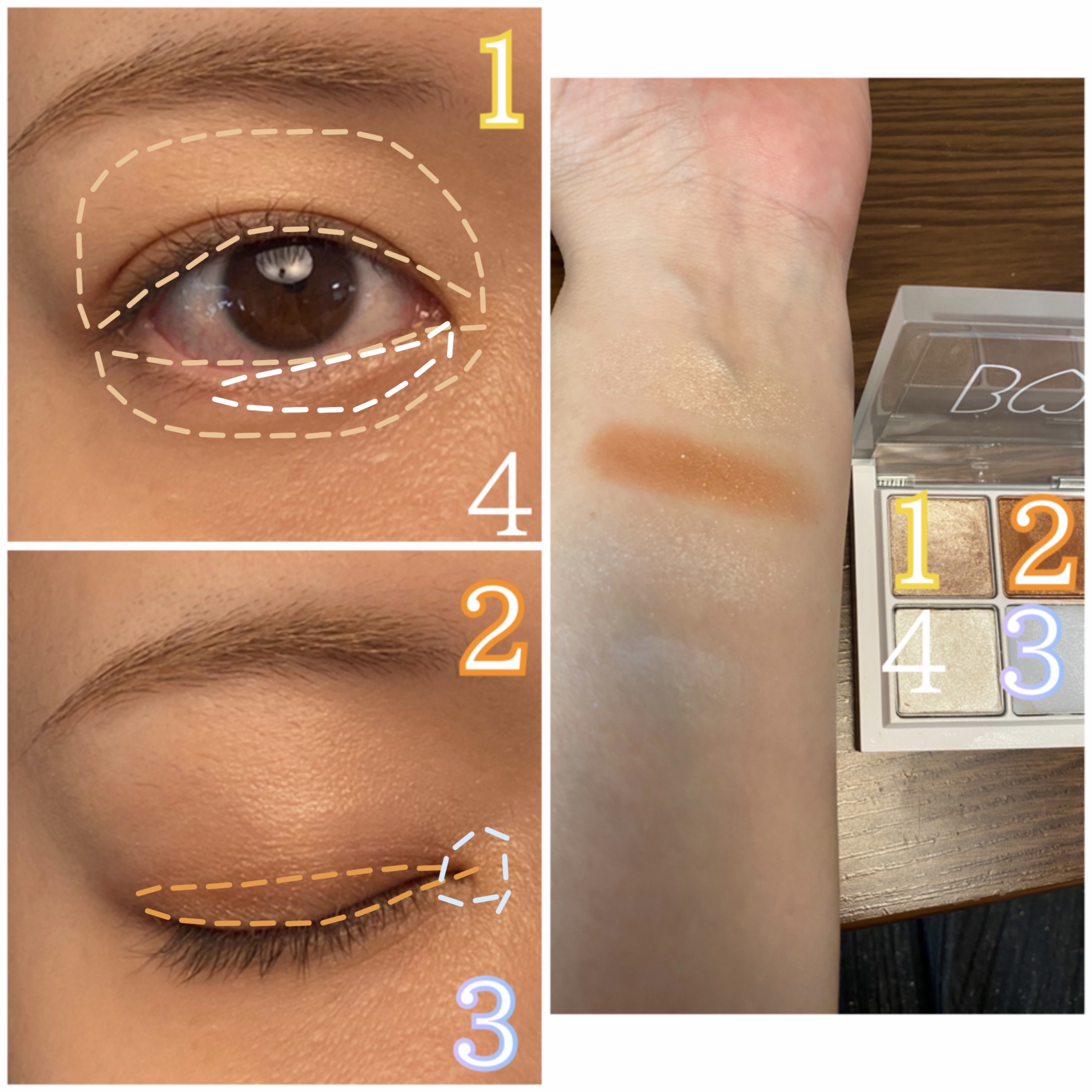 THE アイパレR/b idol/アイシャドウパレットを使ったクチコミ（3枚目）