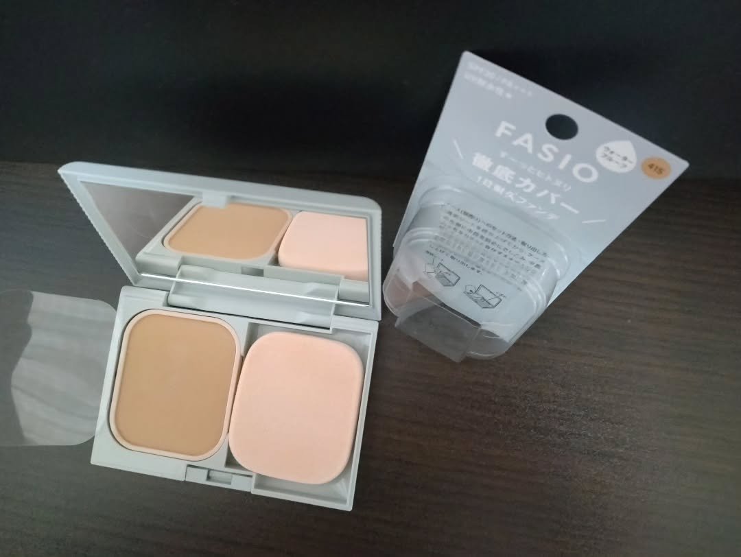 ヒトヌリカバー 耐久ファンデーション/FASIO/パウダーファンデーションを使ったクチコミ（2枚目）