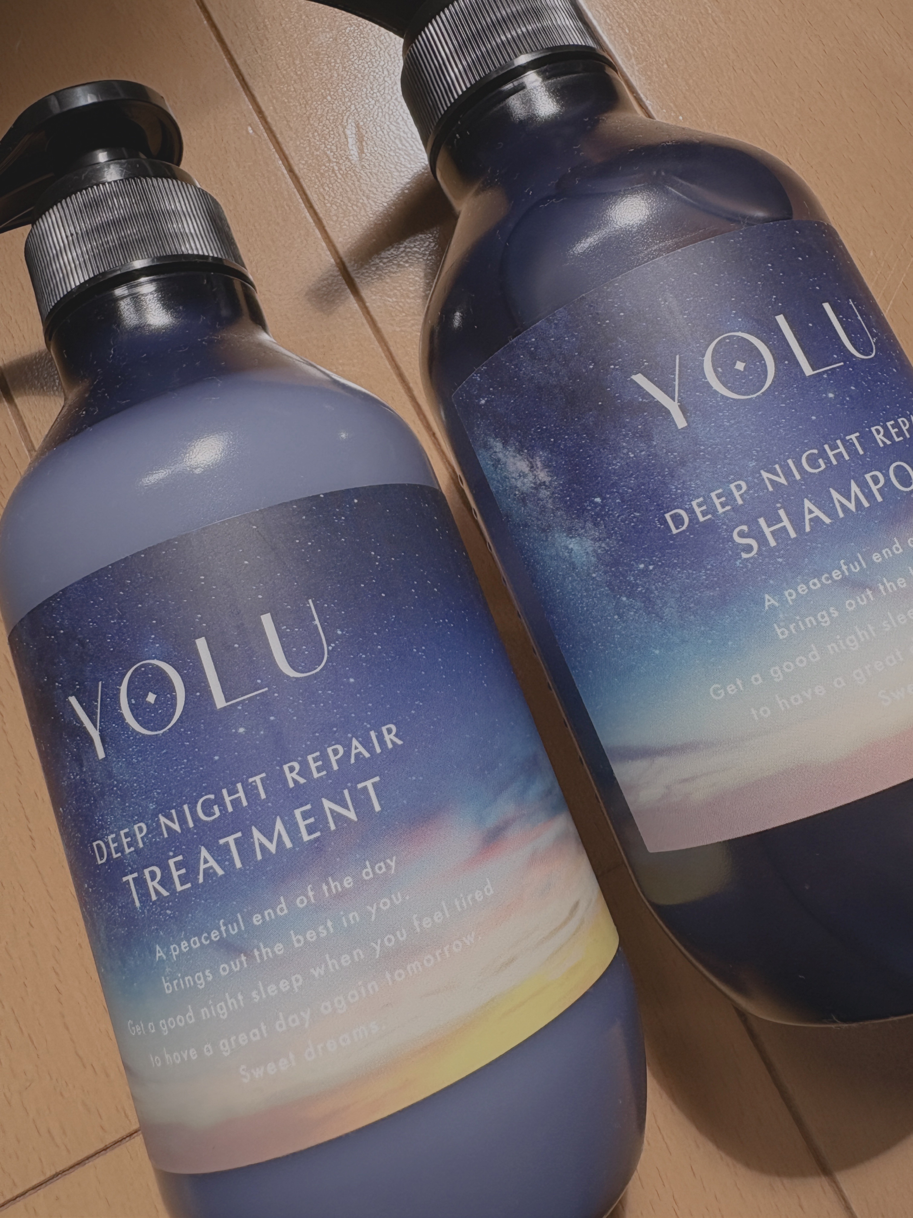 ディープナイトリペアシャンプー／トリートメント/YOLU/シャンプー・コンディショナーを使ったクチコミ（1枚目）