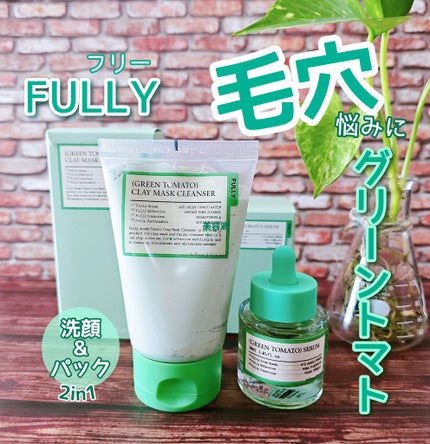 グリーントマトクレイマスククレンザー/FULLY/洗い流すパック・マスクを使ったクチコミ(1枚目)