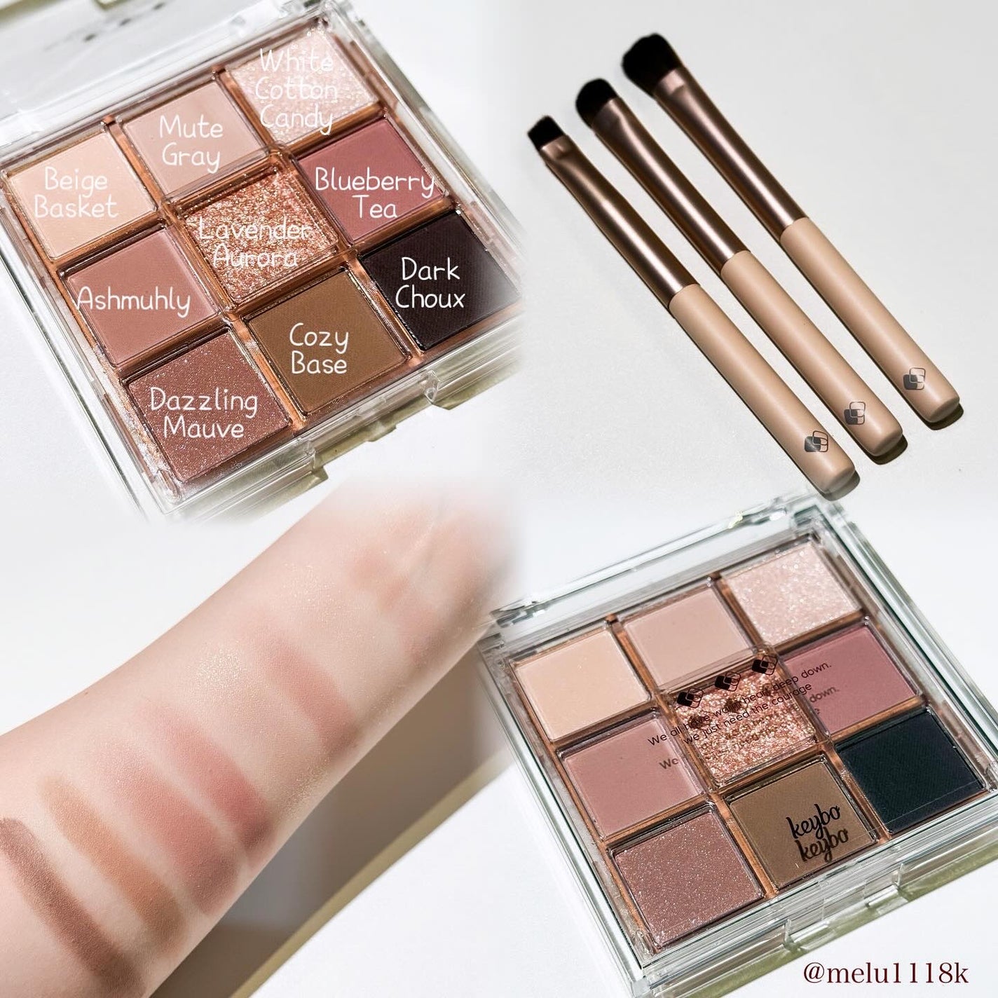 KEYBO FALL IN LOVE SHADOW PALETTE/keybo/アイシャドウパレットを使ったクチコミ(3枚目)