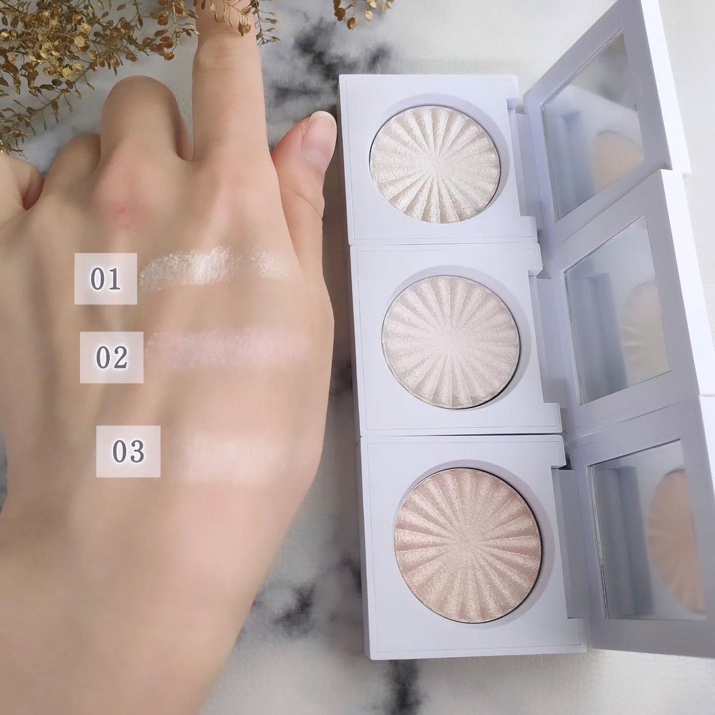 OFRA mini Highlighter/Ofra Cosmetics/パウダーハイライトを使ったクチコミ(5枚目)