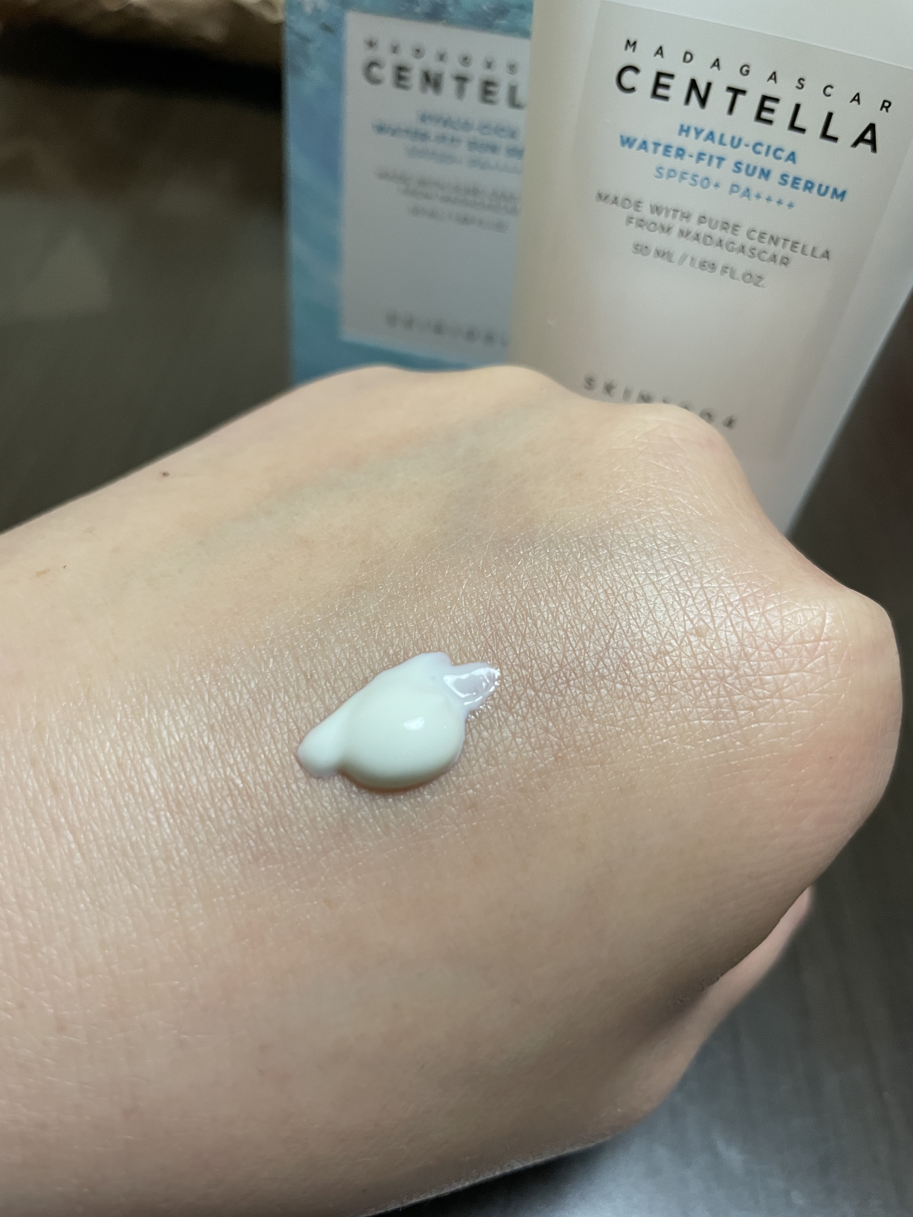 ヒアルーシカ ウォーターフィット サンセラム/SKIN1004/日焼け止めローションを使ったクチコミ（2枚目）