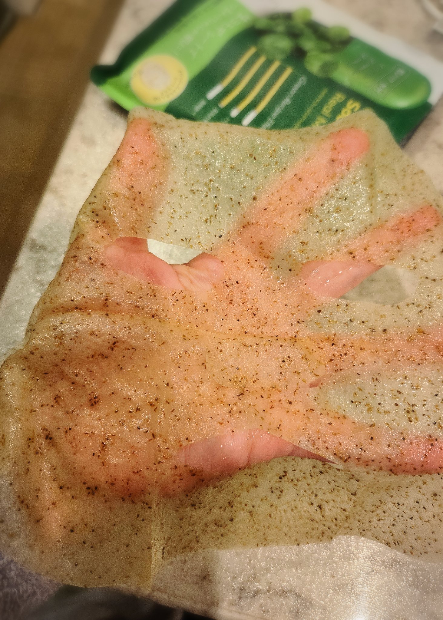 ツボクサスージングハイドロヨモギマスク/LIALUSTER/シートマスク・パックを使ったクチコミ（2枚目）