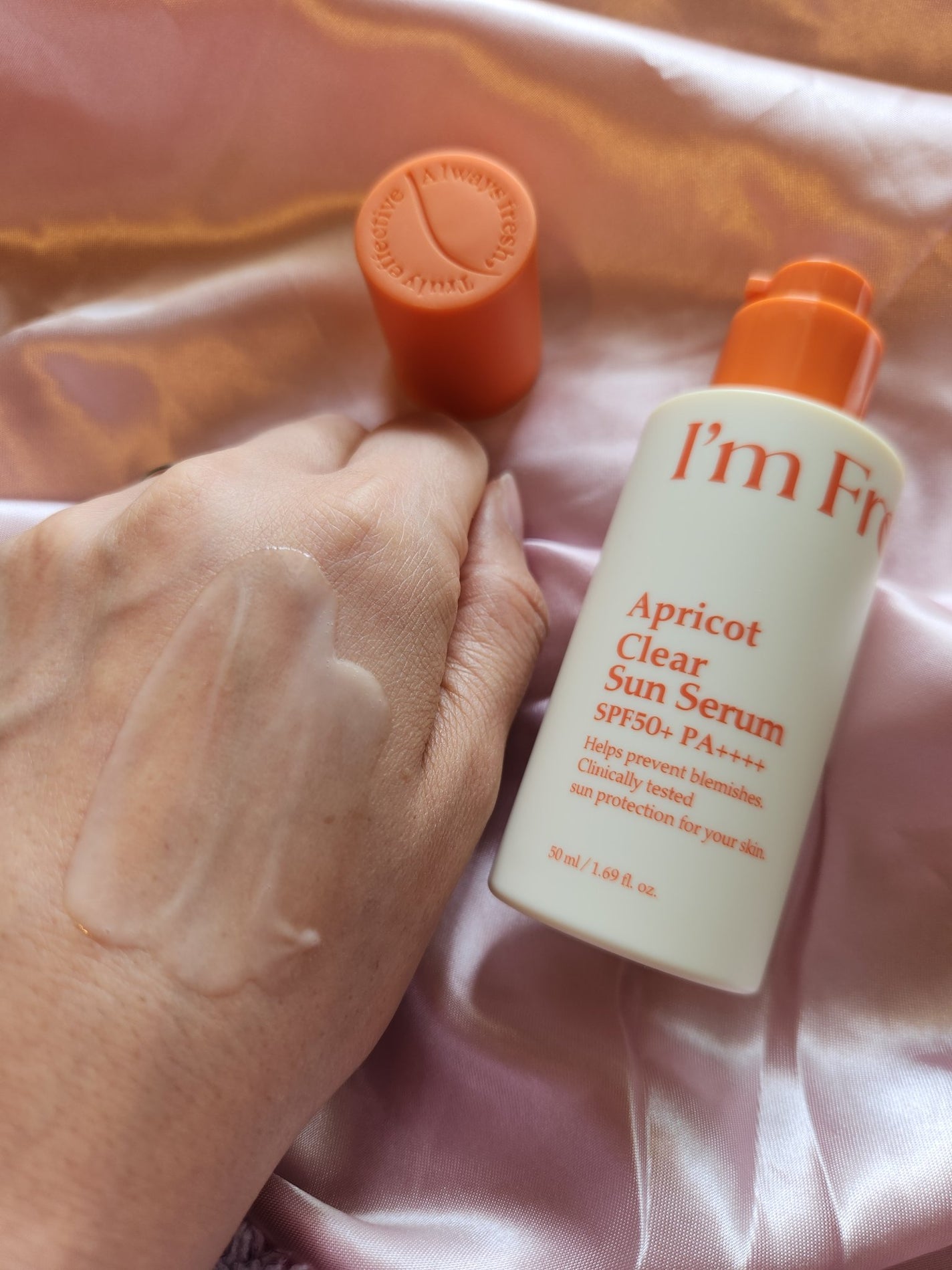 アプリコットクリアサンセラム/I'm from/日焼け止めローションを使ったクチコミ(3枚目)