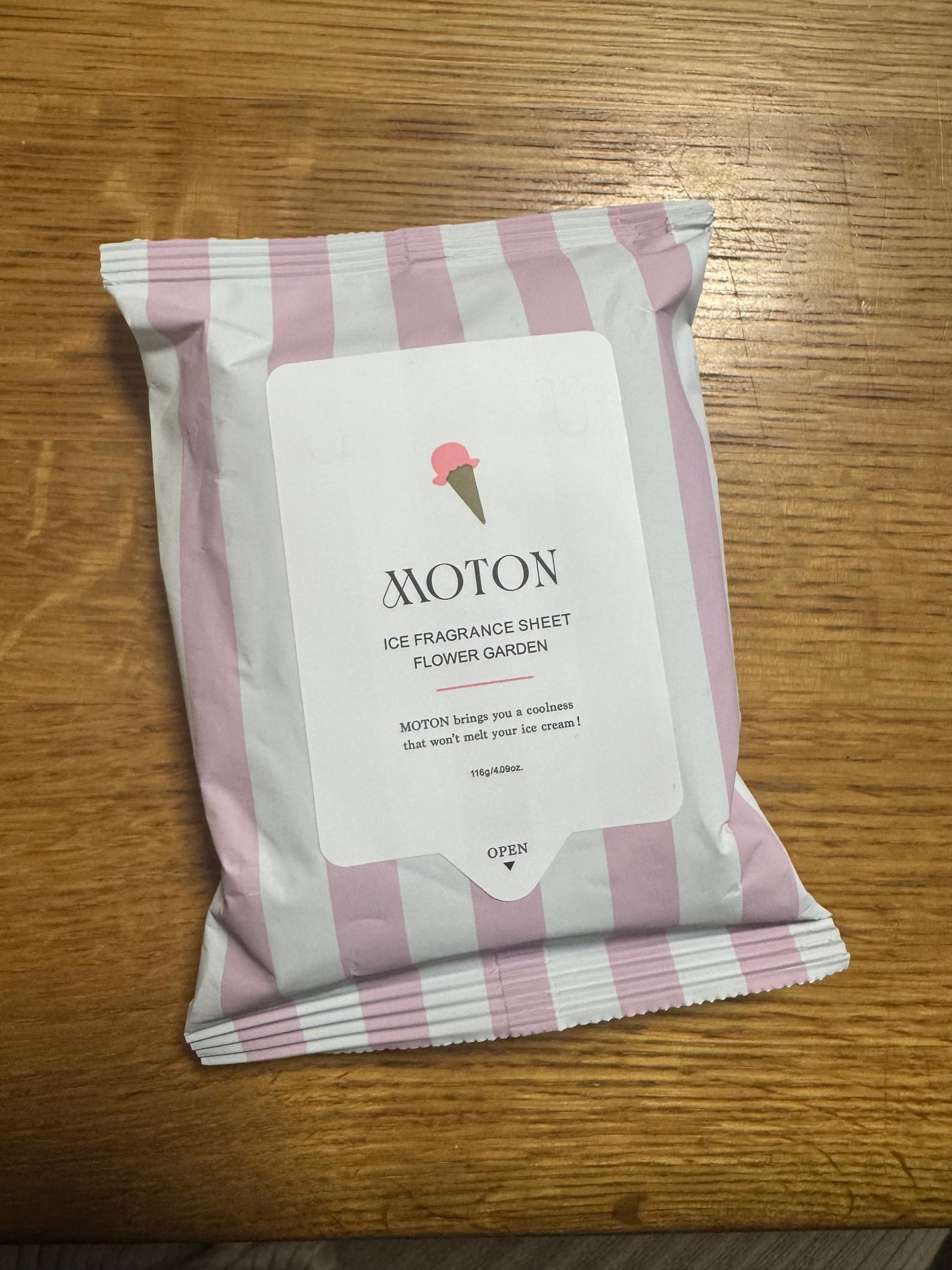 アイスフレグランスシート FLOWER GARDEN/MOTON/ボディシートを使ったクチコミ(1枚目)