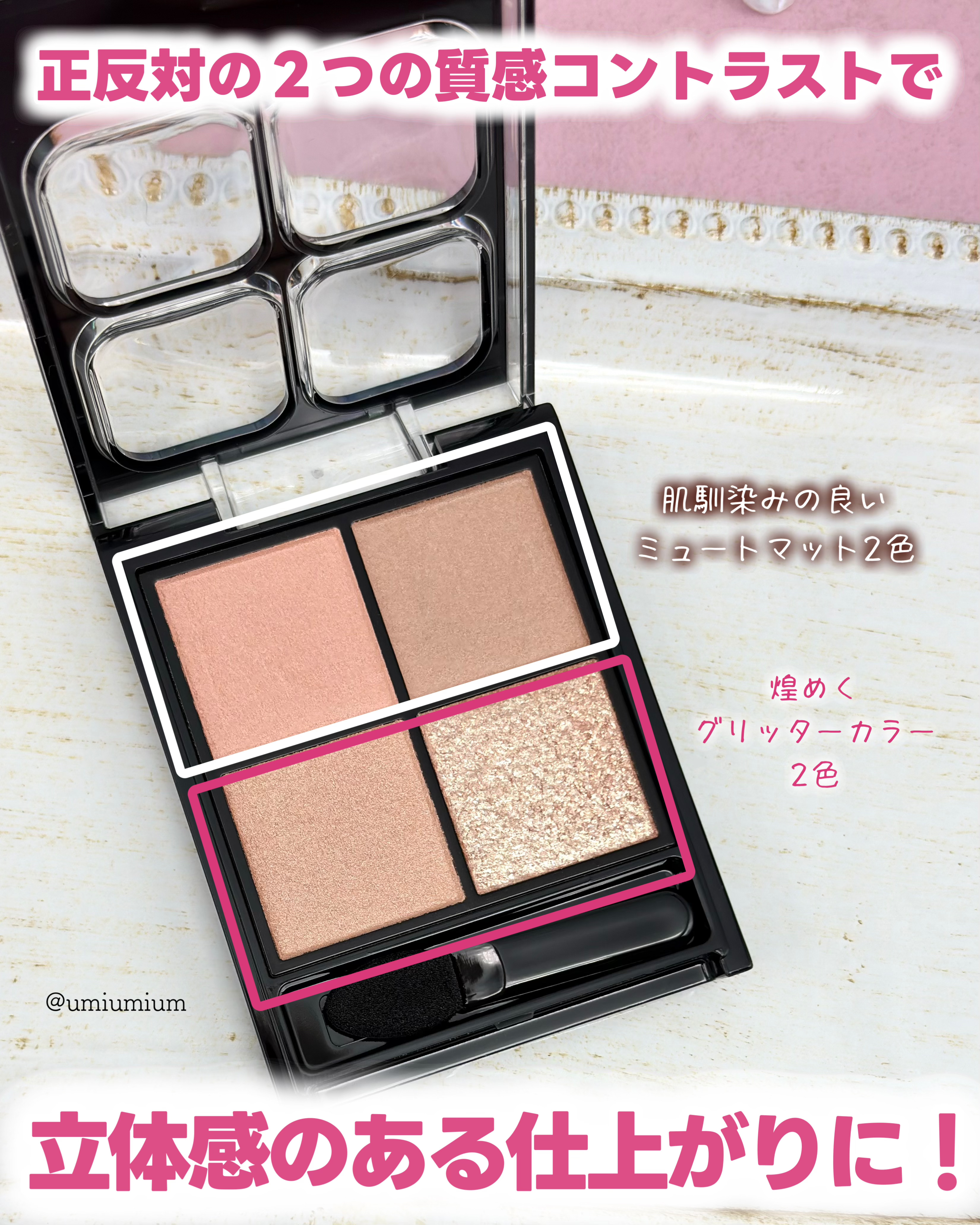 ケイト ポッピングシルエットシャドウ/KATE/アイシャドウパレットを使ったクチコミ（3枚目）