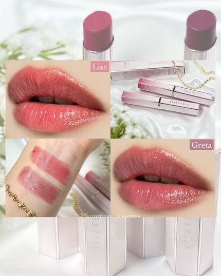 リップアルアグロウシャイン/DEAR DAHLIA/口紅を使ったクチコミ(5枚目)