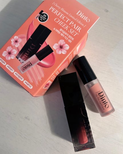 Dinto 【限定パケ 桜エディション】 ブラーグローイリップティント&ペアチーク パーフェクトセットのクチコミ「ヴィーガンメイクアップブランド
【 Dinto 】ディント✨
春の始まりを告げる桜🌸
桜の開.....」(1枚目)