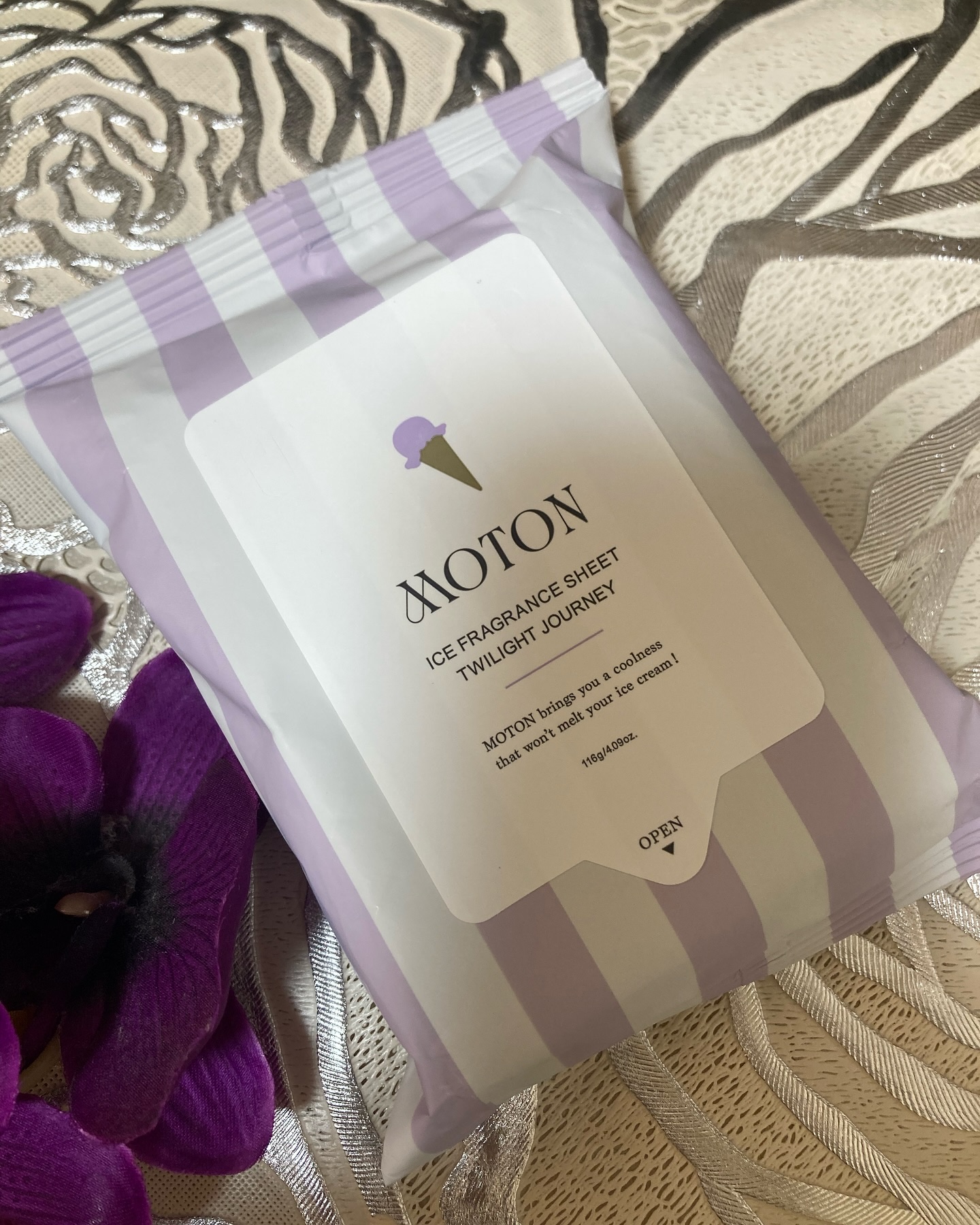 アイスフレグランスシート TWILIGHT JOURNEY/MOTON/ボディシートを使ったクチコミ（1枚目）