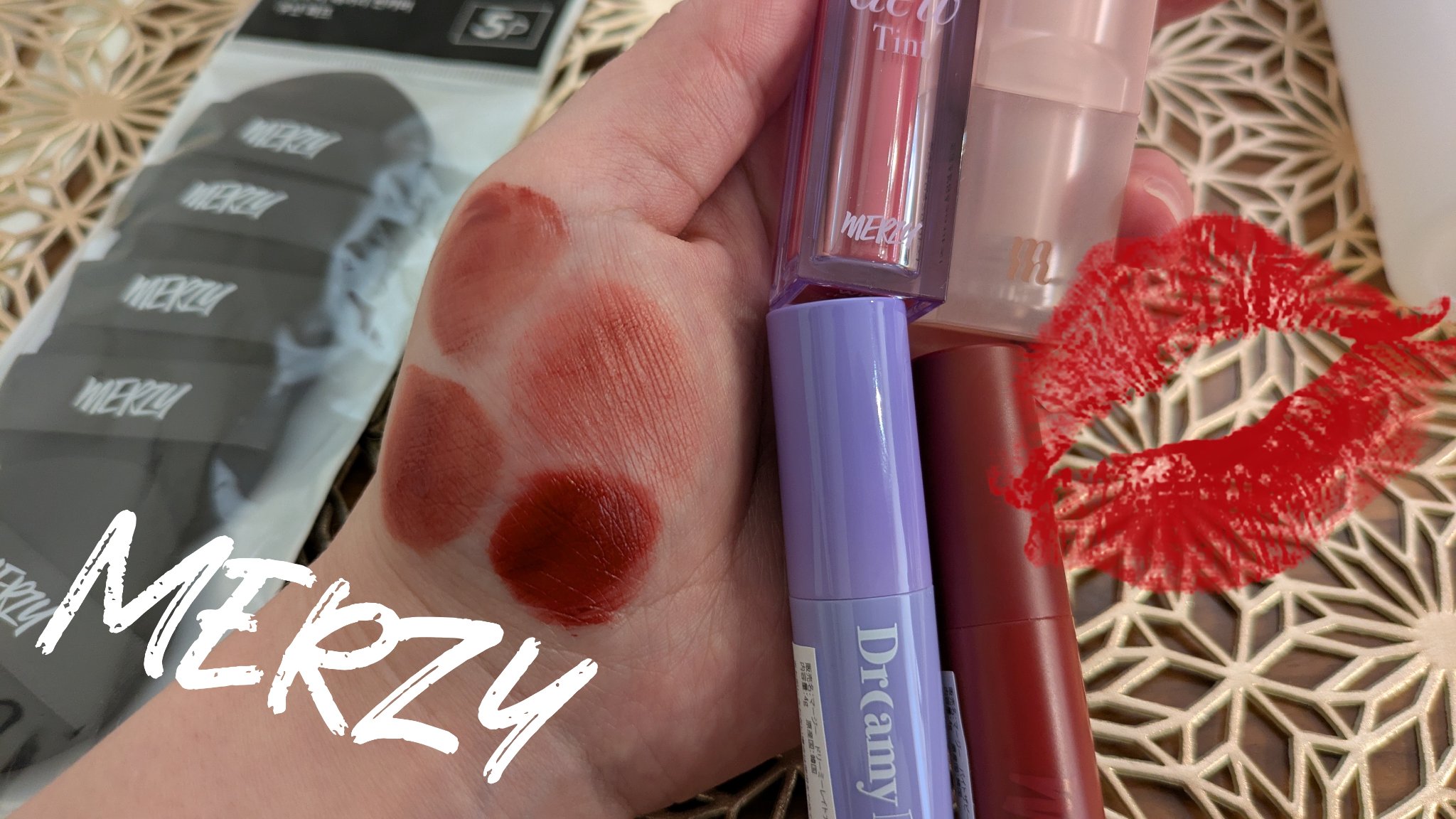 MERZY ヌードベールリップスティックのクチコミ「購入品🐇🩷

セール中のMERZYさんの💕
2日で届きました🎶
気になってたからこの機会に
お.....」（1枚目）