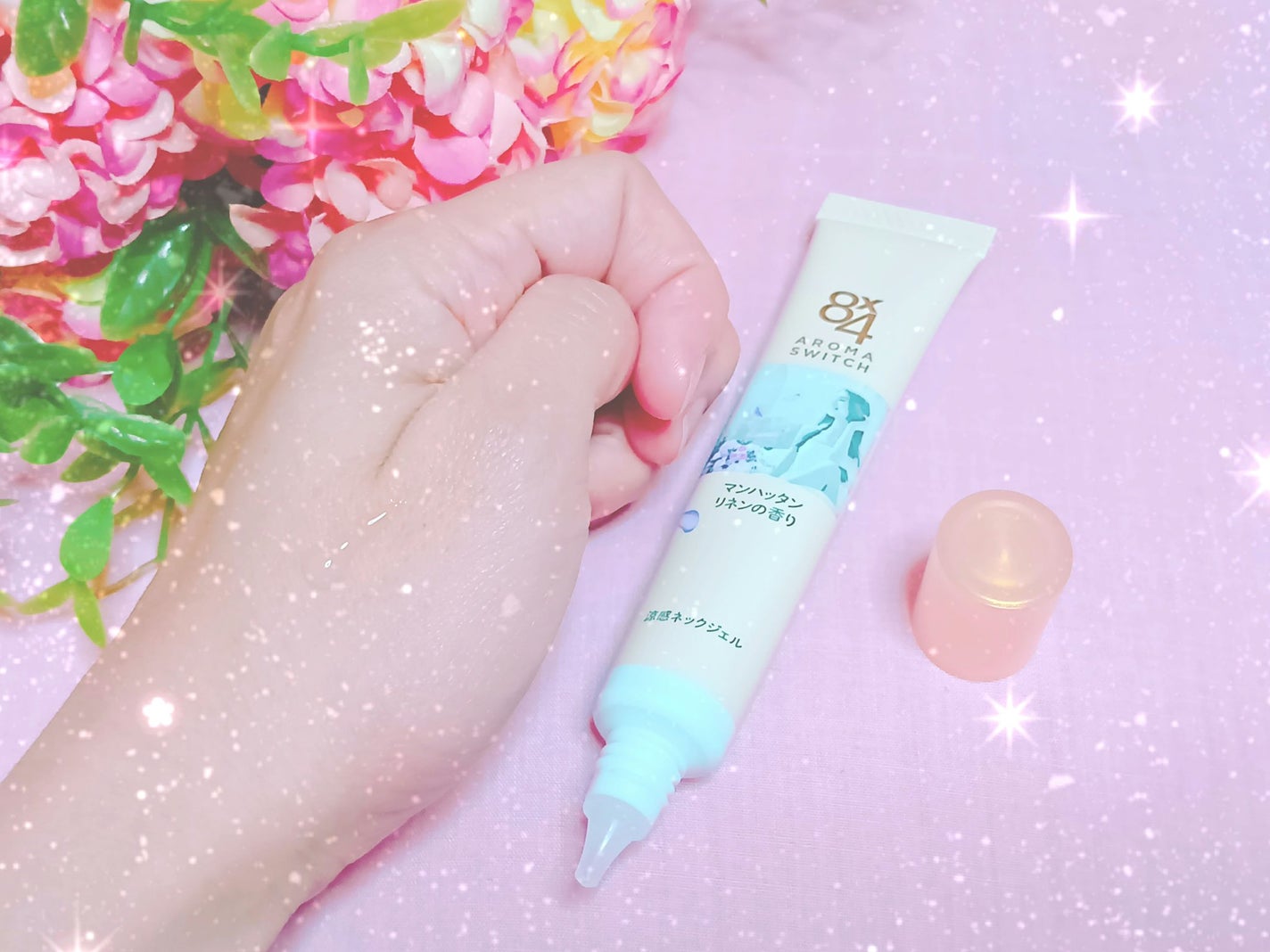 8x4 アロマスイッチ 涼感ネックジェル マンハッタンリネンの香り/8x4/デオドラント・制汗剤を使ったクチコミ(2枚目)