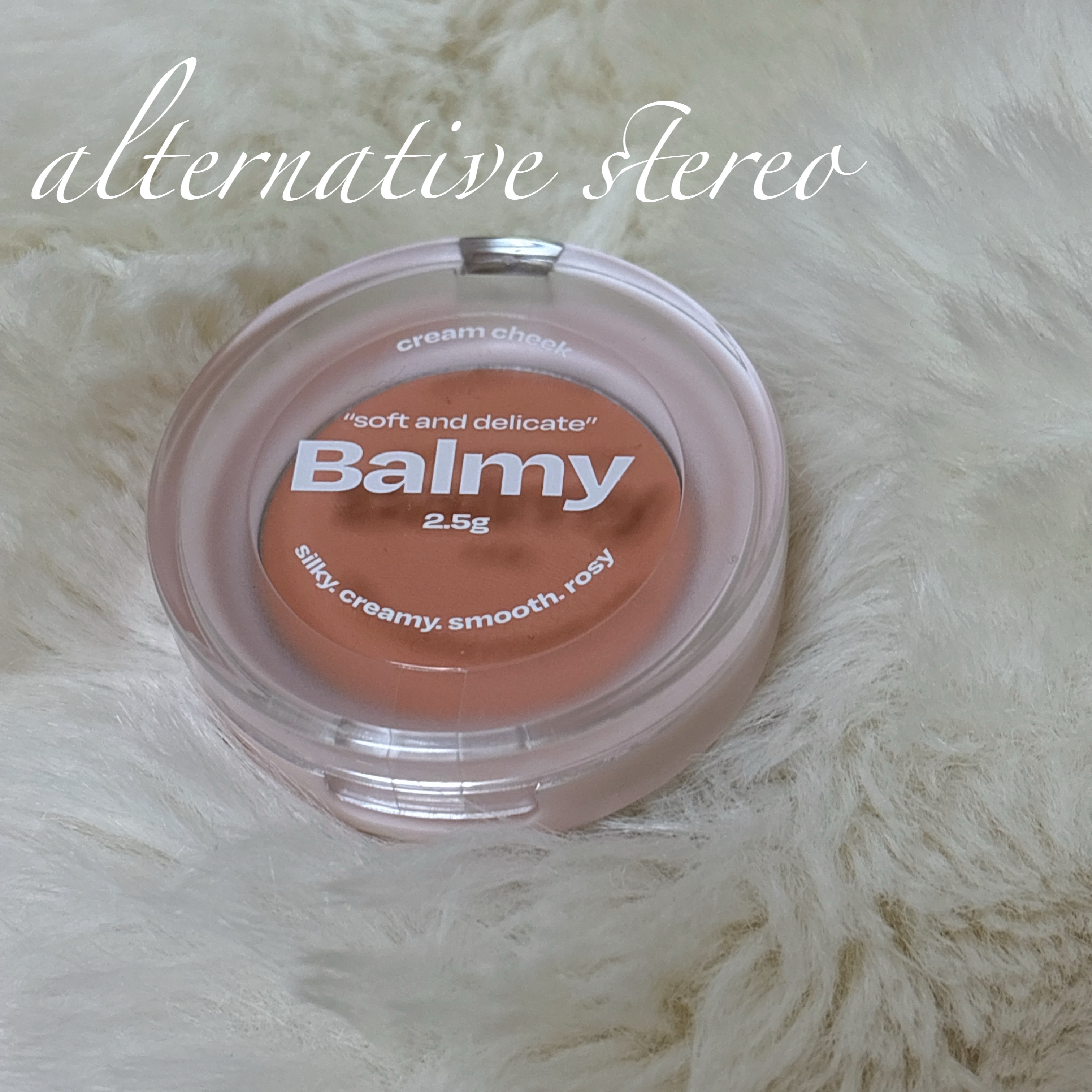 alternativestereo Balmy Cream Cheekのクチコミ「alternative stereo バーミークリームチーク
10 ピーチクリーム🍑


🍑メ.....」（1枚目）