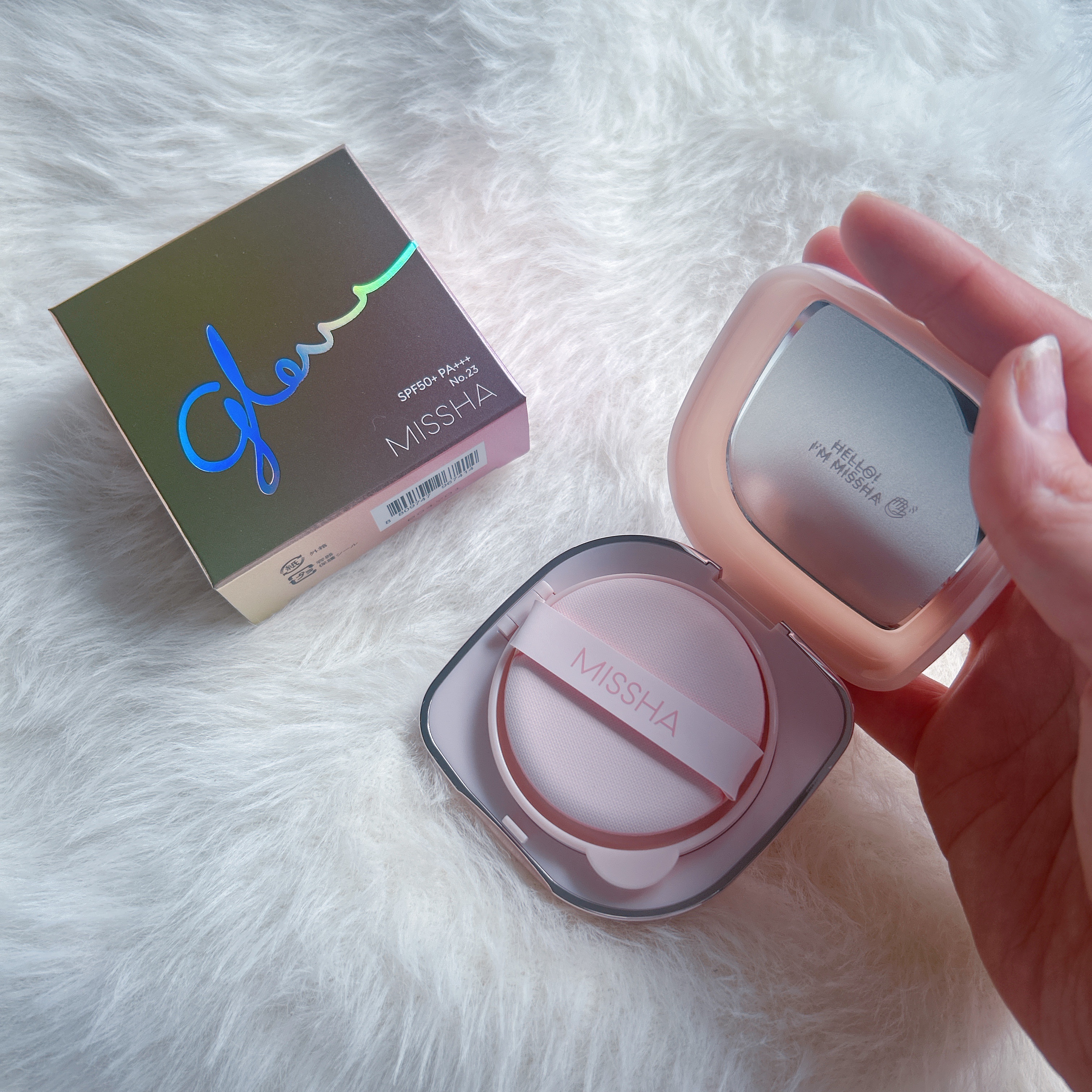 ミシャ グロウ クッション ファンデーション(ルミナスカバー) No.23 ナチュラル/MISSHA/クッションファンデーションを使ったクチコミ（2枚目）