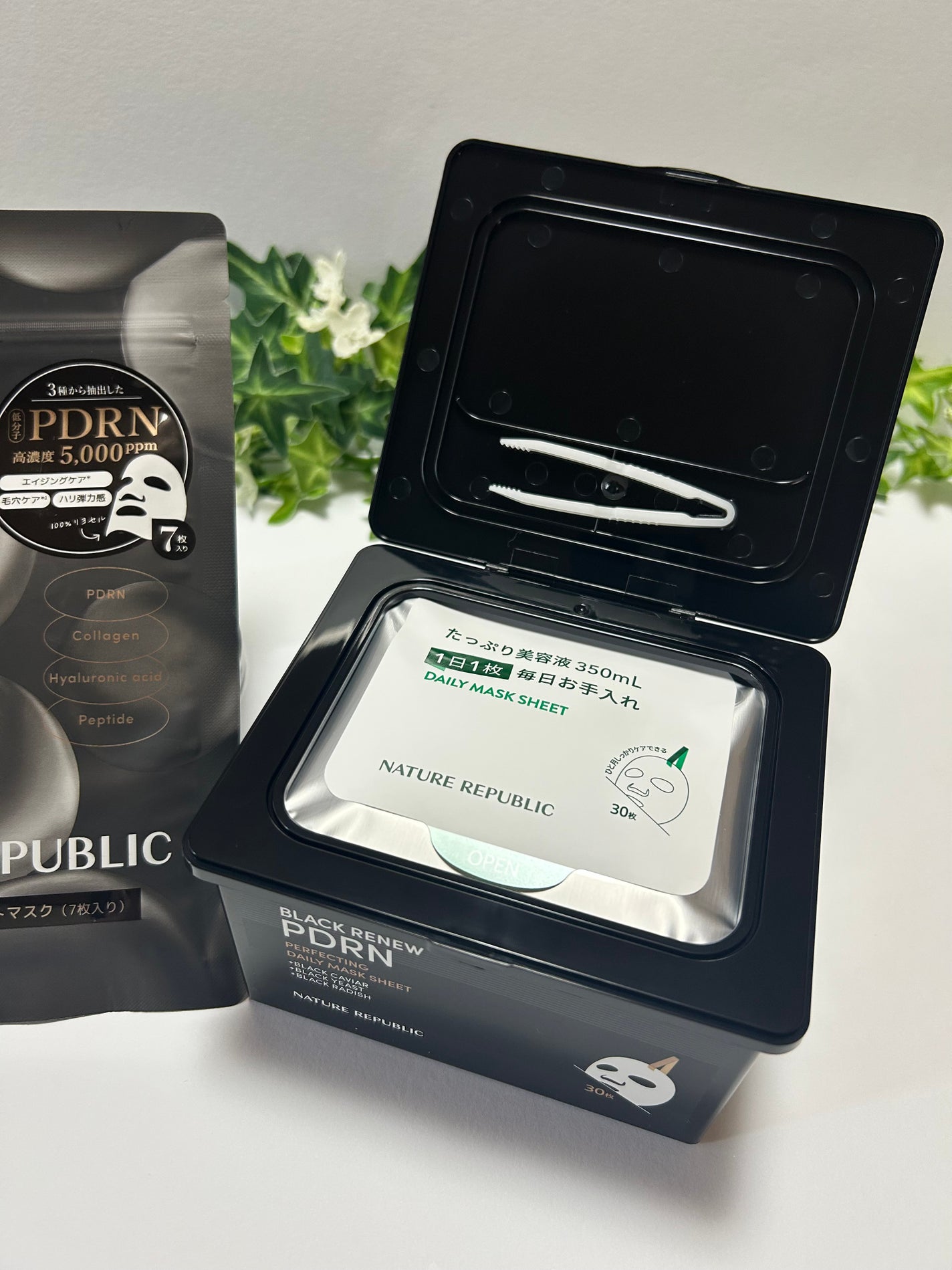 ブラックPDRN デイリーシートマスク/ネイチャーリパブリック/シートマスク・パックを使ったクチコミ(4枚目)