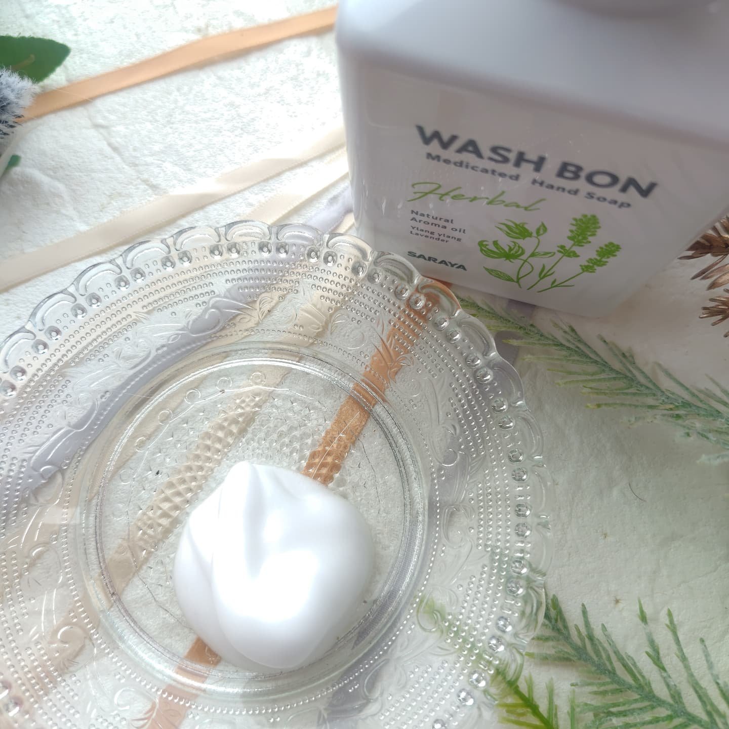 ウォシュボン ハーバル薬用ハンドソープ/サラヤ/ハンドソープを使ったクチコミ（2枚目）