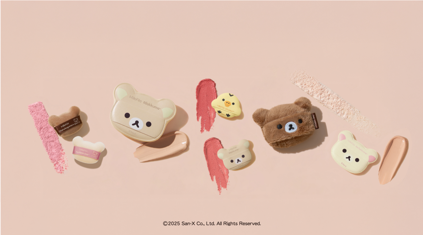 「MilleFée」と「リラックマ」がコラボ!リラックマパフシリーズの限定デザイン7種が登場!の画像