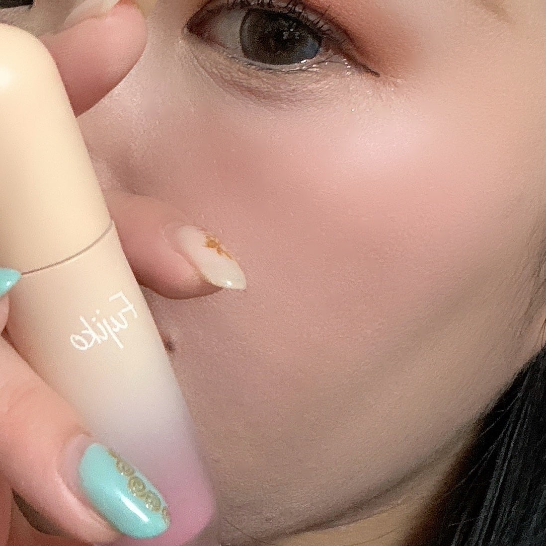 メロメロチーク/Fujiko/リキッドチークを使ったクチコミ(3枚目)