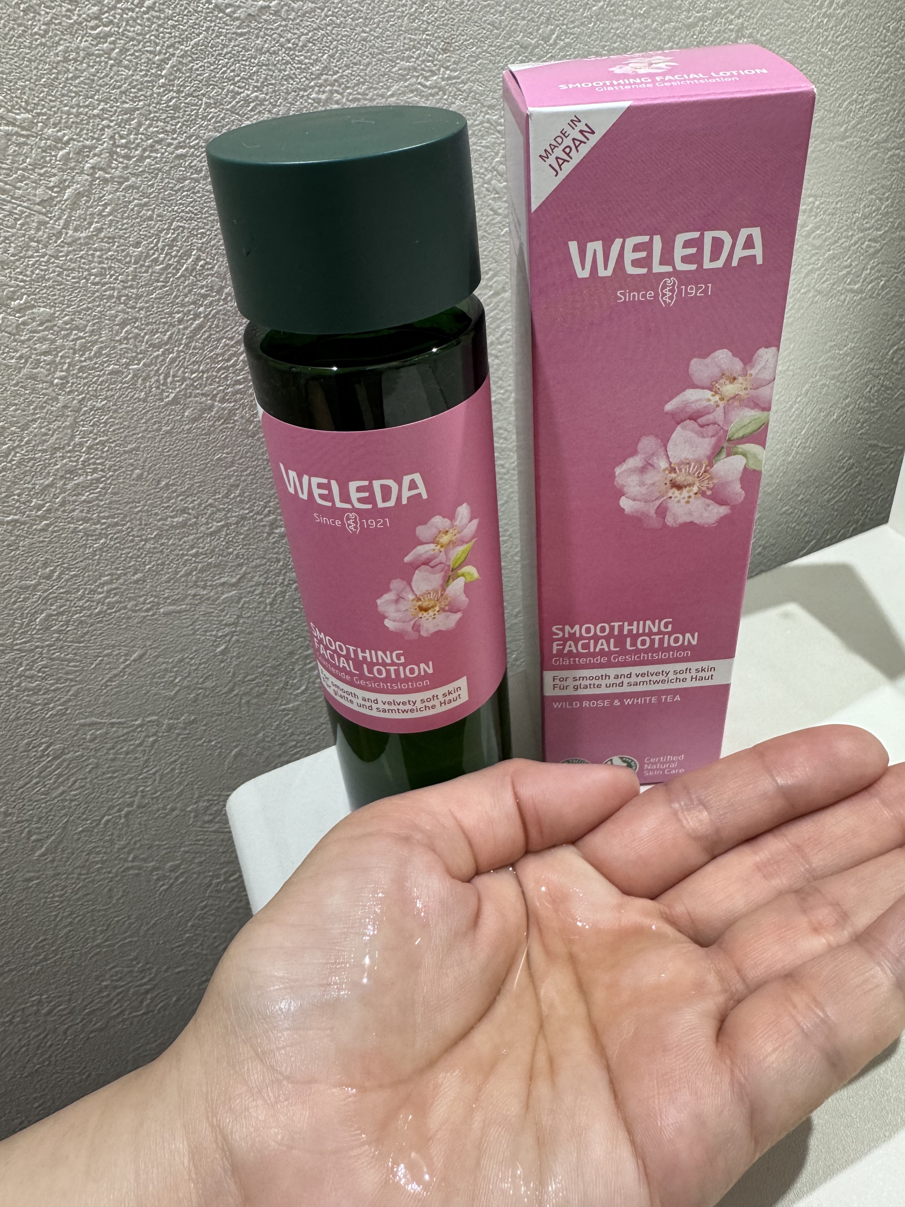 ワイルドローズ スムージングローション/WELEDA/化粧水を使ったクチコミ（2枚目）