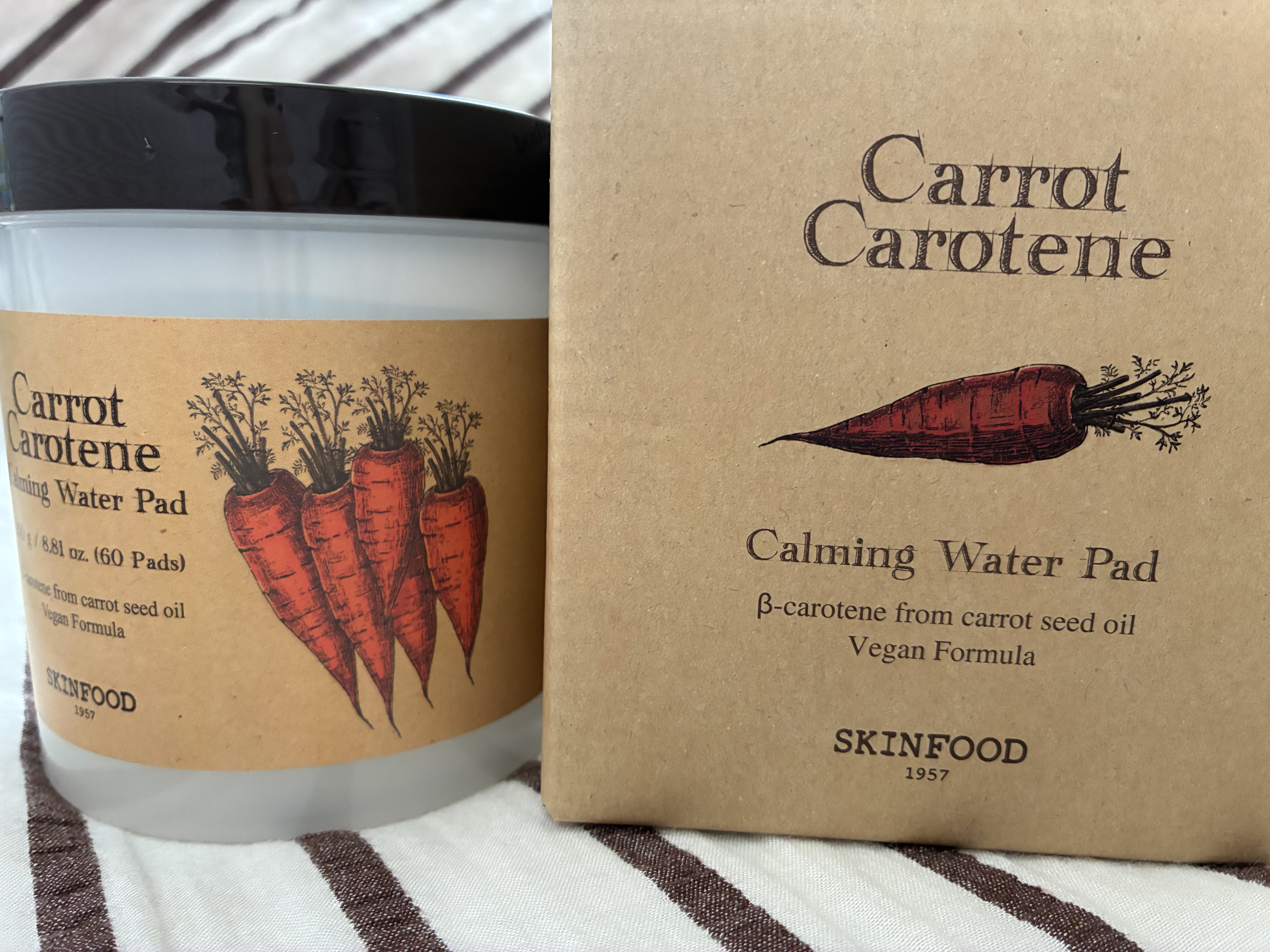キャロットカロテン カーミングウォーターパッド/SKINFOOD/トナーパッドを使ったクチコミ（1枚目）