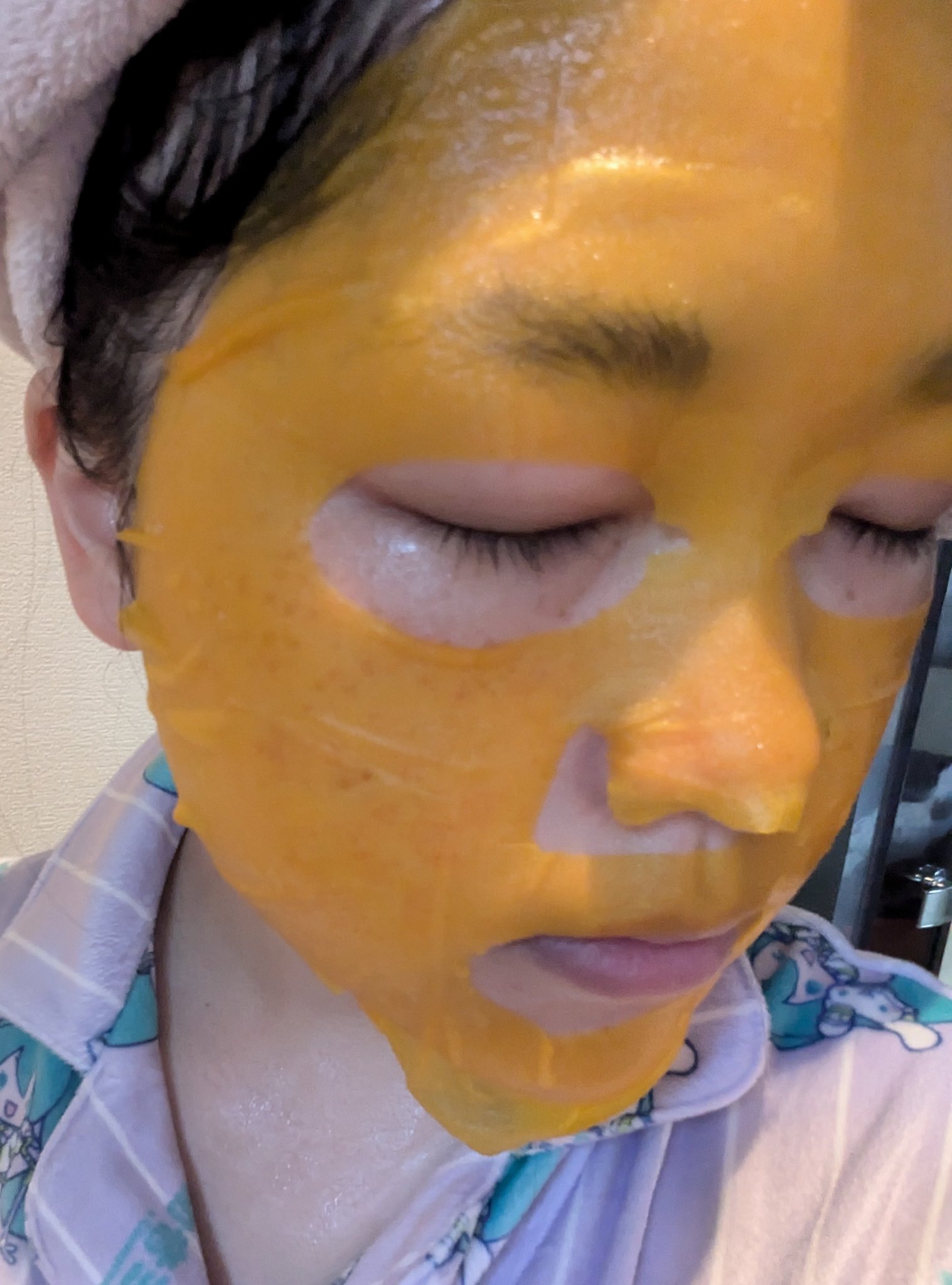 5番 白玉グルタチオンCふりかけマスク/numbuzin/シートマスク・パックを使ったクチコミ（3枚目）