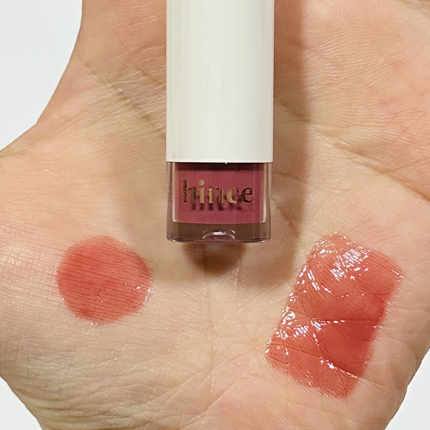 ムードインハンサーウォーターリキッドグロウ/hince/口紅を使ったクチコミ（2枚目）