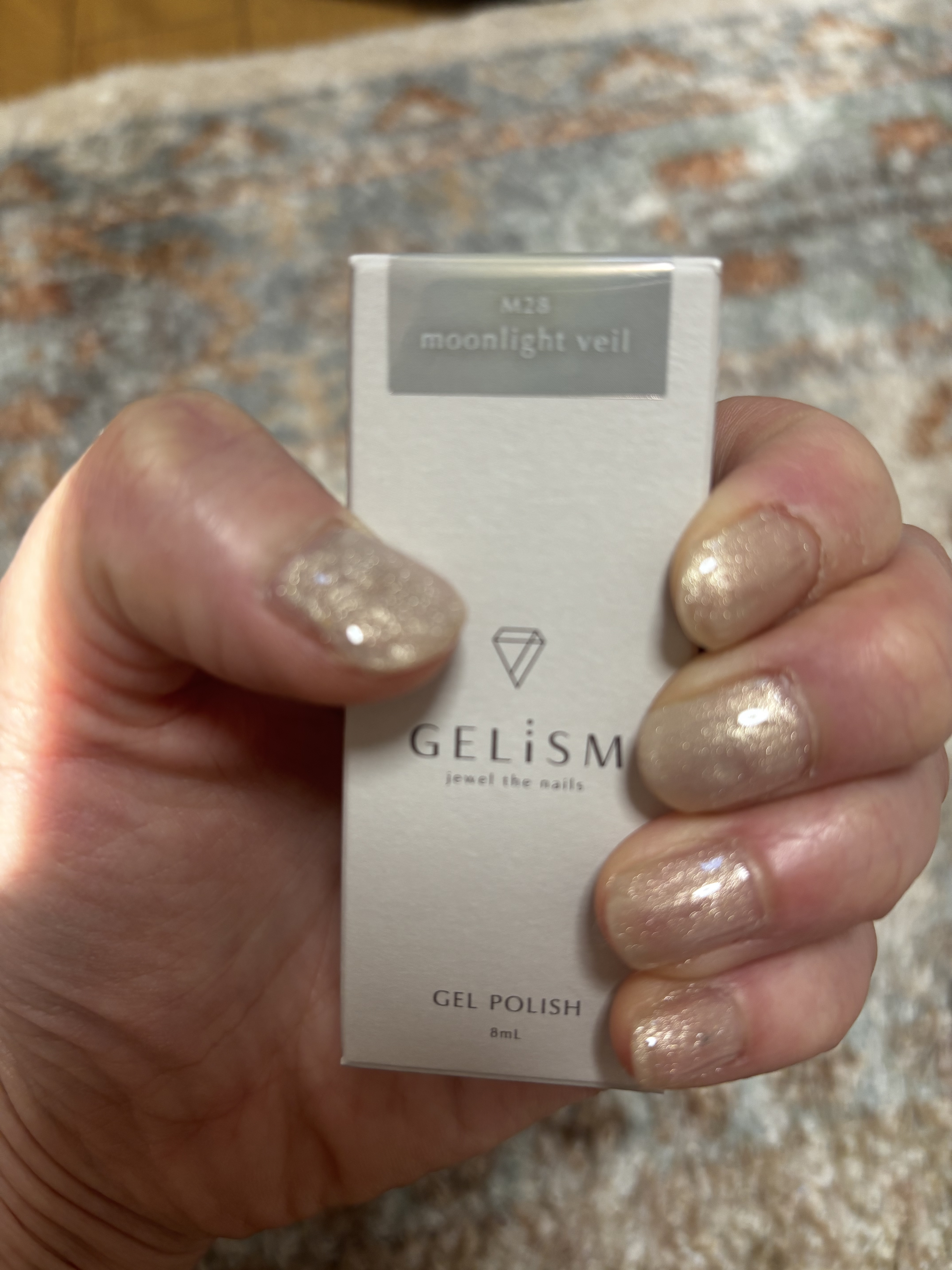 GELiSM (ジェリズム) M28 moonlight veil/D-UP/ジェルネイルを使ったクチコミ（1枚目）