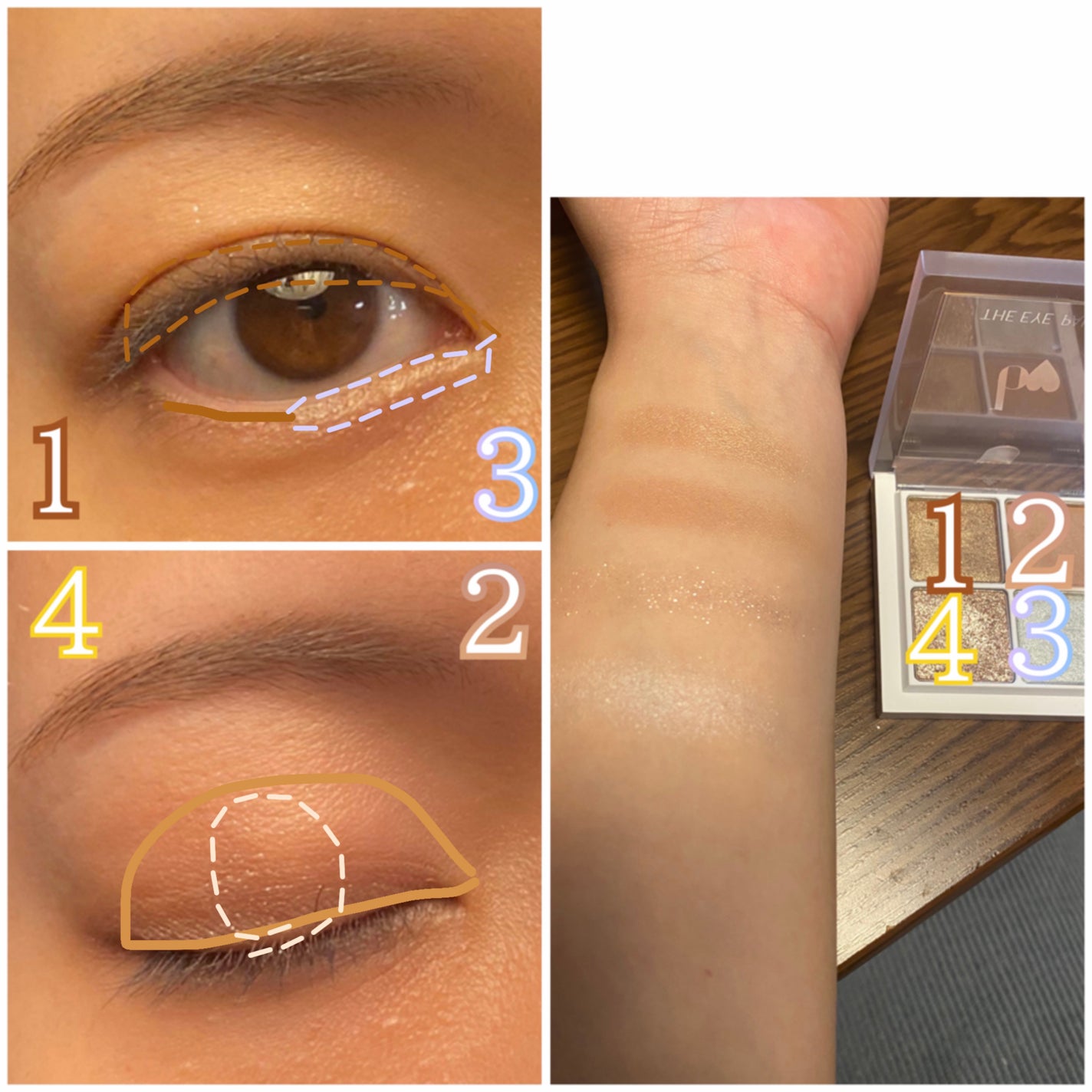 THE アイパレR/b idol/アイシャドウパレットを使ったクチコミ(3枚目)