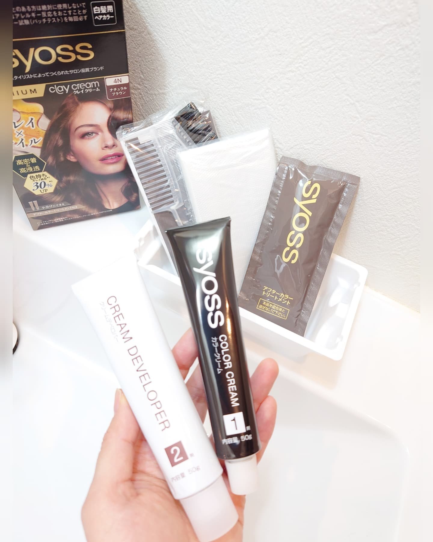 クレイクリーム/サイオス/ヘアカラーを使ったクチコミ（2枚目）