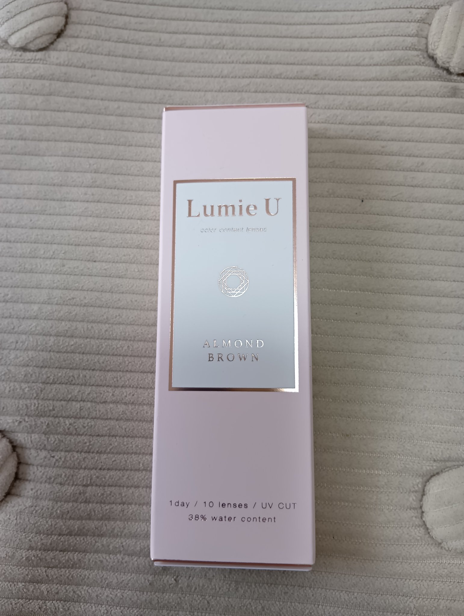 Lumie U 1day アーモンドブラウン/Lumie U/ワンデー（１DAY）カラコンを使ったクチコミ（1枚目）