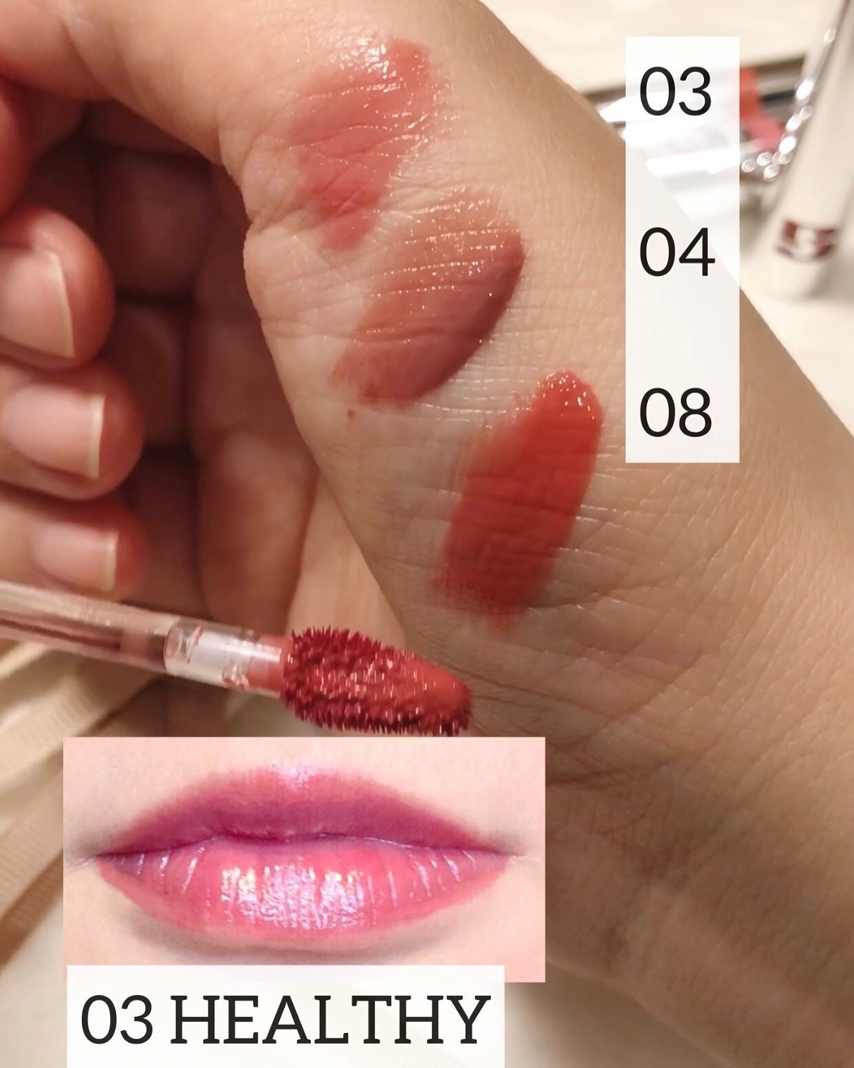 THIN GLOW TINT/BRAYE/口紅を使ったクチコミ(2枚目)