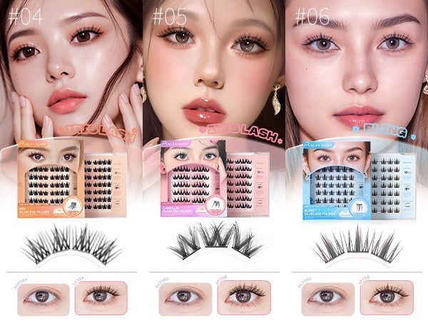 つけまつげ のり不要/MLEN DIARY/つけまつげを使ったクチコミ(4枚目)