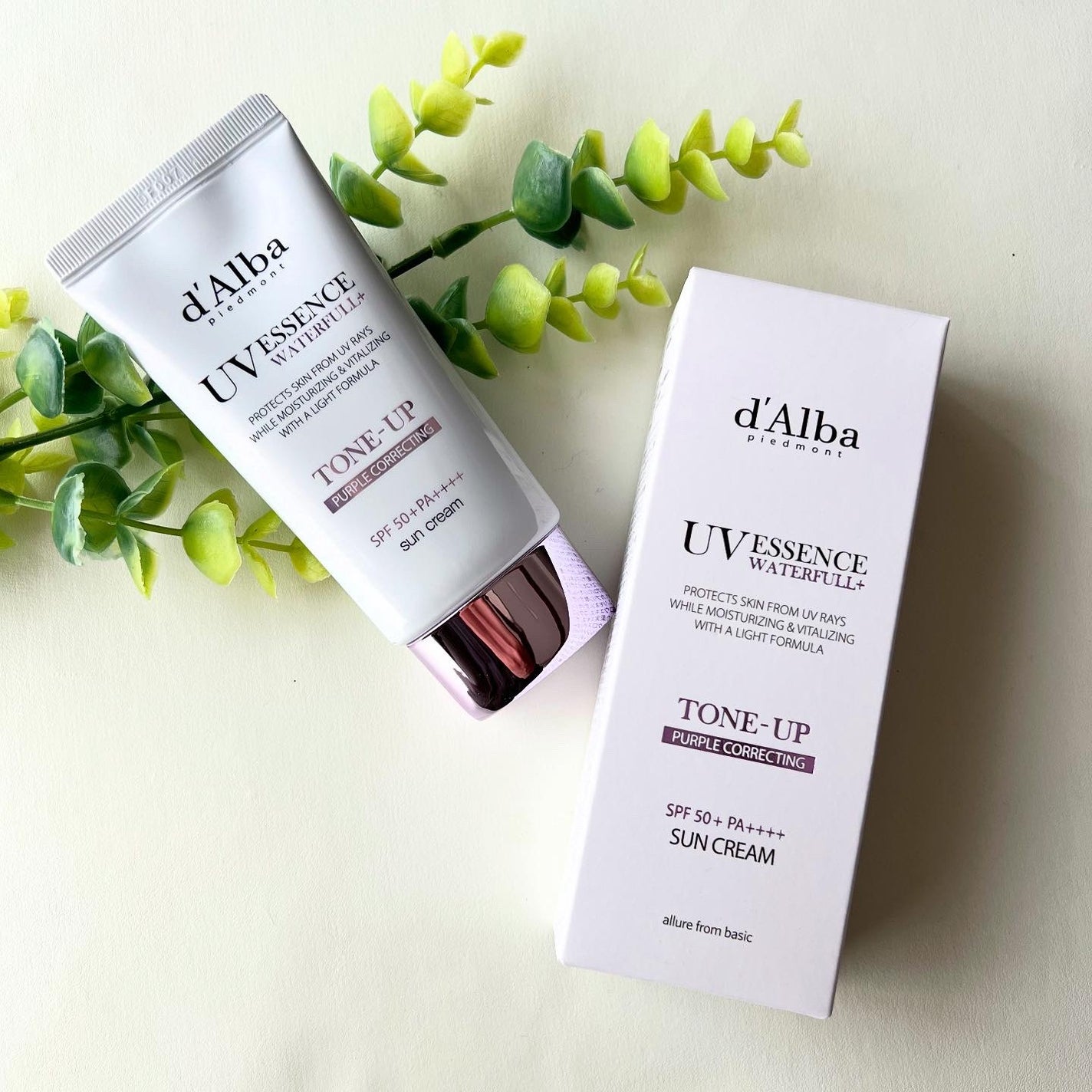 ダルバ ウォータフル トーンアップ サンクリーム(パープル)/ダルバ/日焼け止めクリームを使ったクチコミ(2枚目)