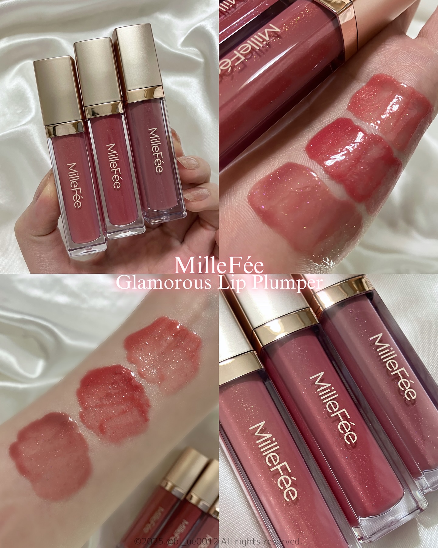 グラマラスリッププランパー 08 ミルクティーローズ/MilleFée/リッププランパーを使ったクチコミ（1枚目）