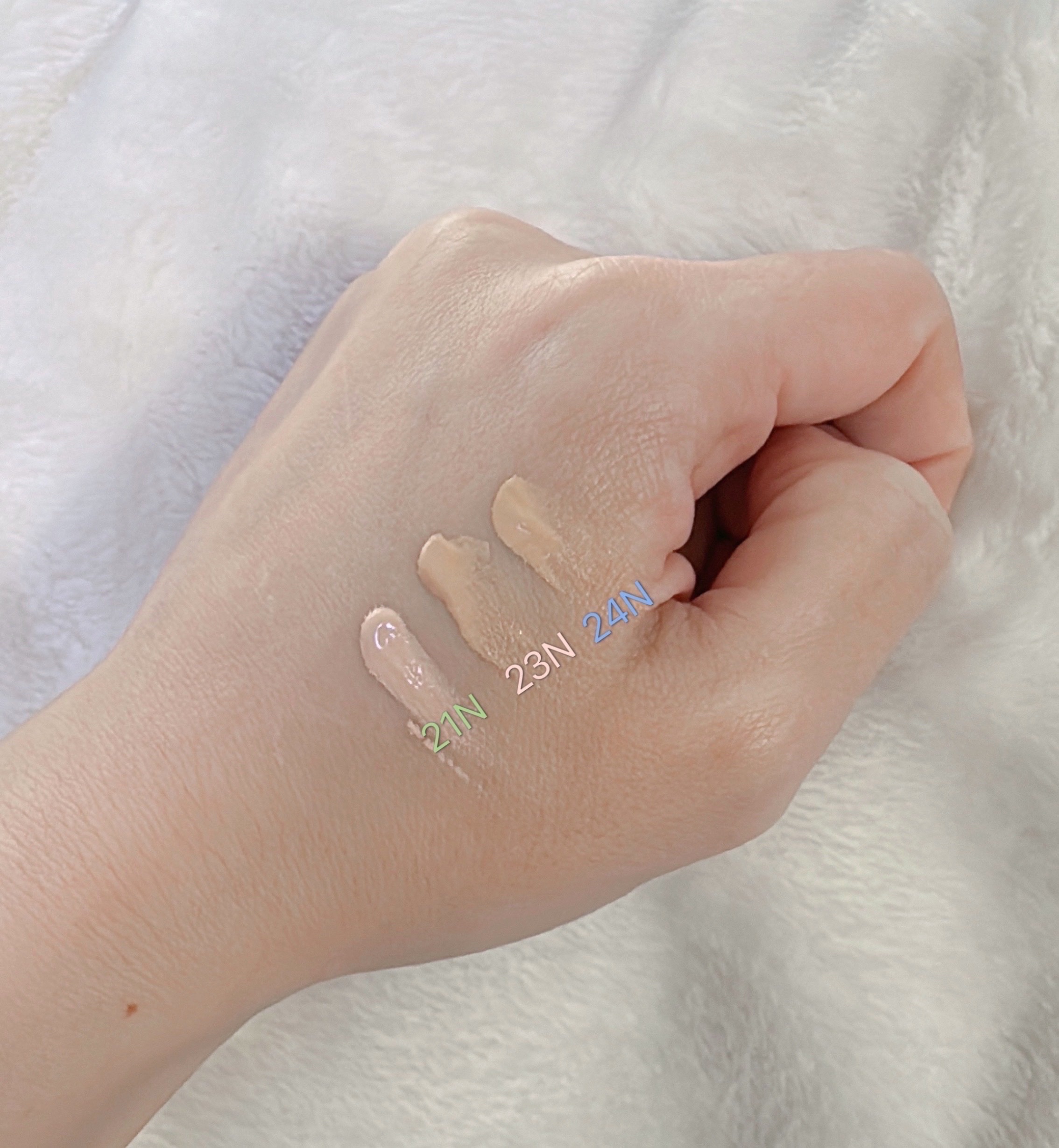 ベイブスキンベイビーブルークッション/unleashia/クッションファンデーションを使ったクチコミ（3枚目）