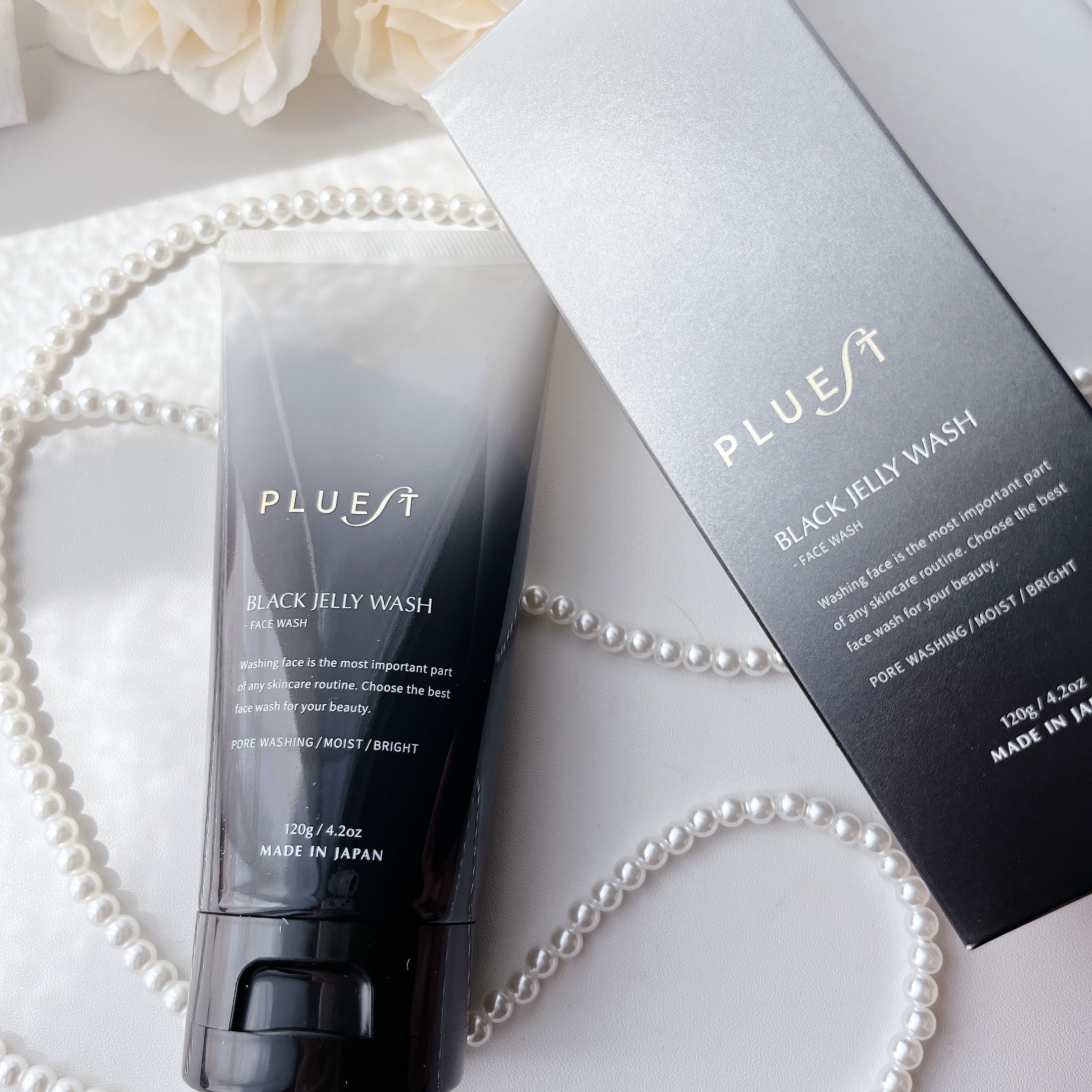 BLACK JELLY WASH（ブラックジェリーウォッシュ）/PLUEST/その他洗顔料を使ったクチコミ（1枚目）