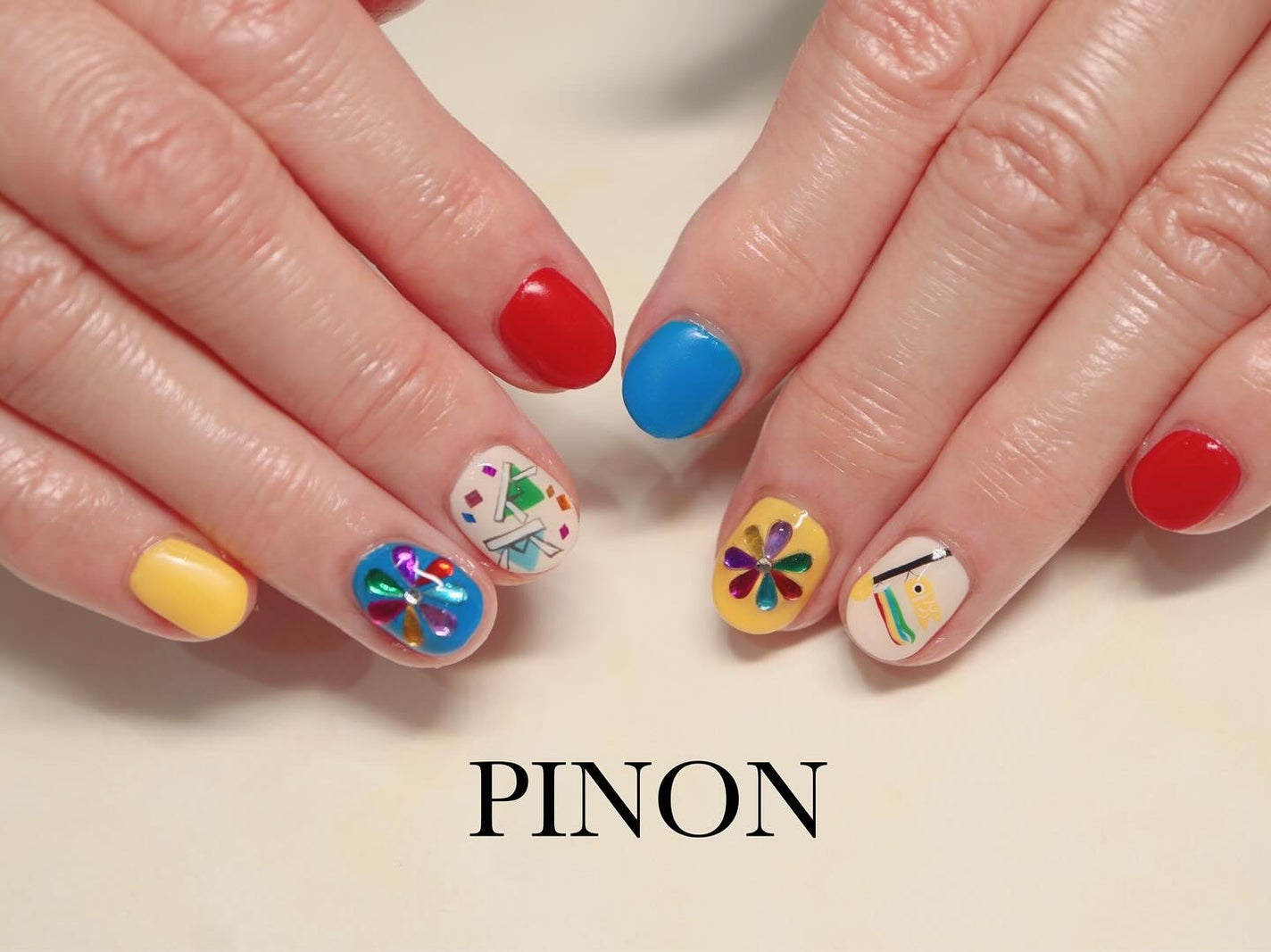 shino on LIPS 「5月の節句ネイル(^^)金太郎、鯉のぼり、兜が入ったポップなデ..」(2枚目)